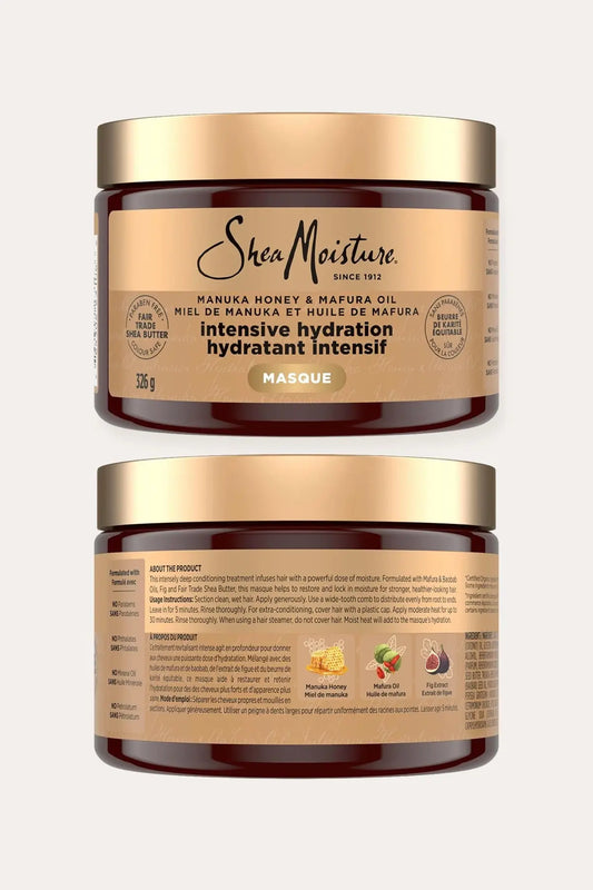 SHEA MOISTURE MANUKA HONEY INTENSIVE HYDRATION HAIR MASQUE 12oz SHEA MOISTURE