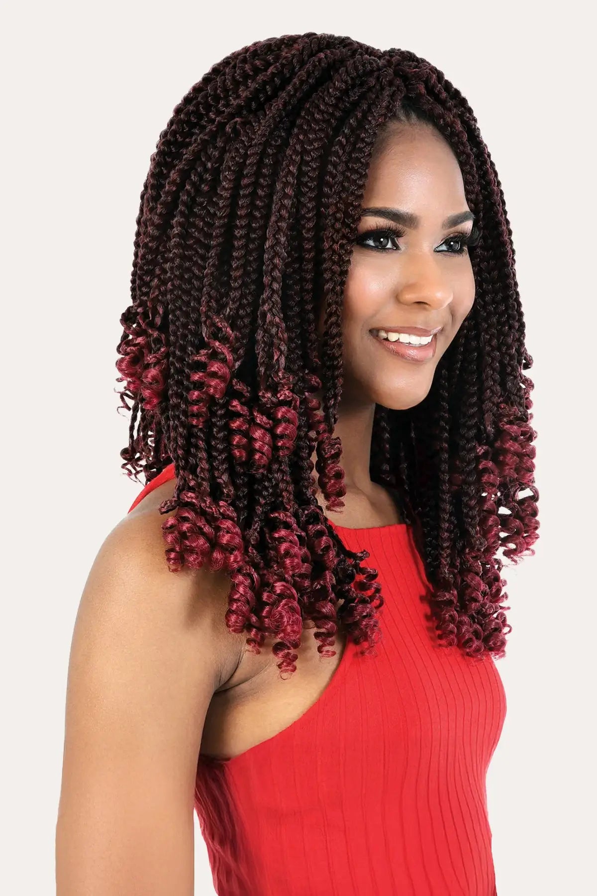 MOTOWN TRESS 4X BOX BRAID WITH CURLY ENDS 12" - BSW BEAUTY CANADA
