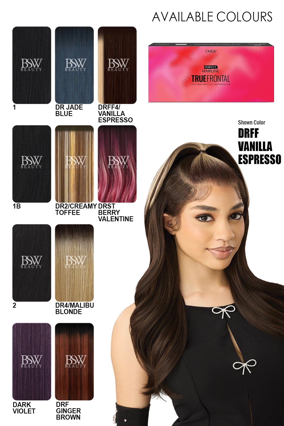 OUTRE PERFECT HAIRLINE TRUE FRONTAL 13X6 LACE FRONTAL WIG - PEAK 708 - BSW BEAUTY CANADA