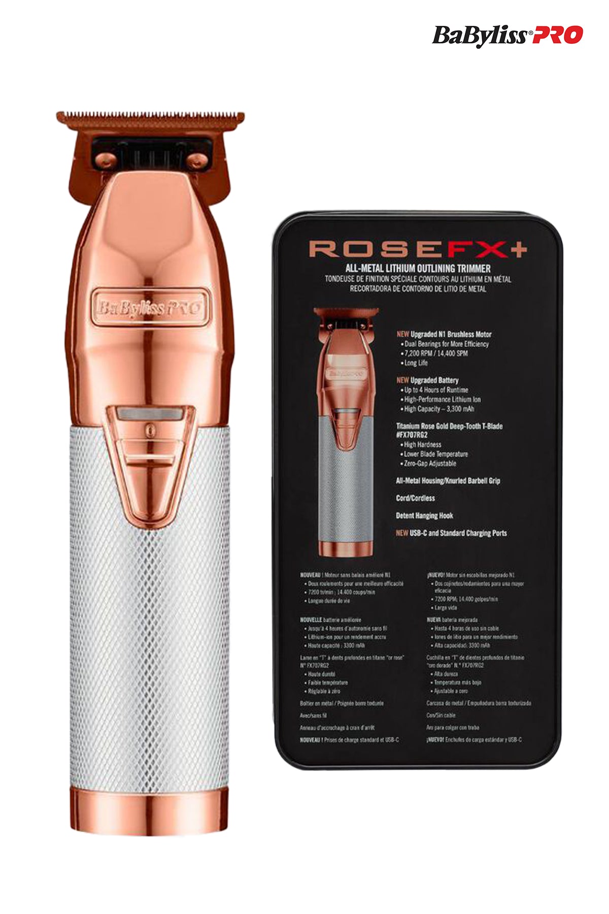 BABYLISSPRO ROSEFX LITHIUM OUTLINING TRIMMER - BSW BEAUTY CANADA
