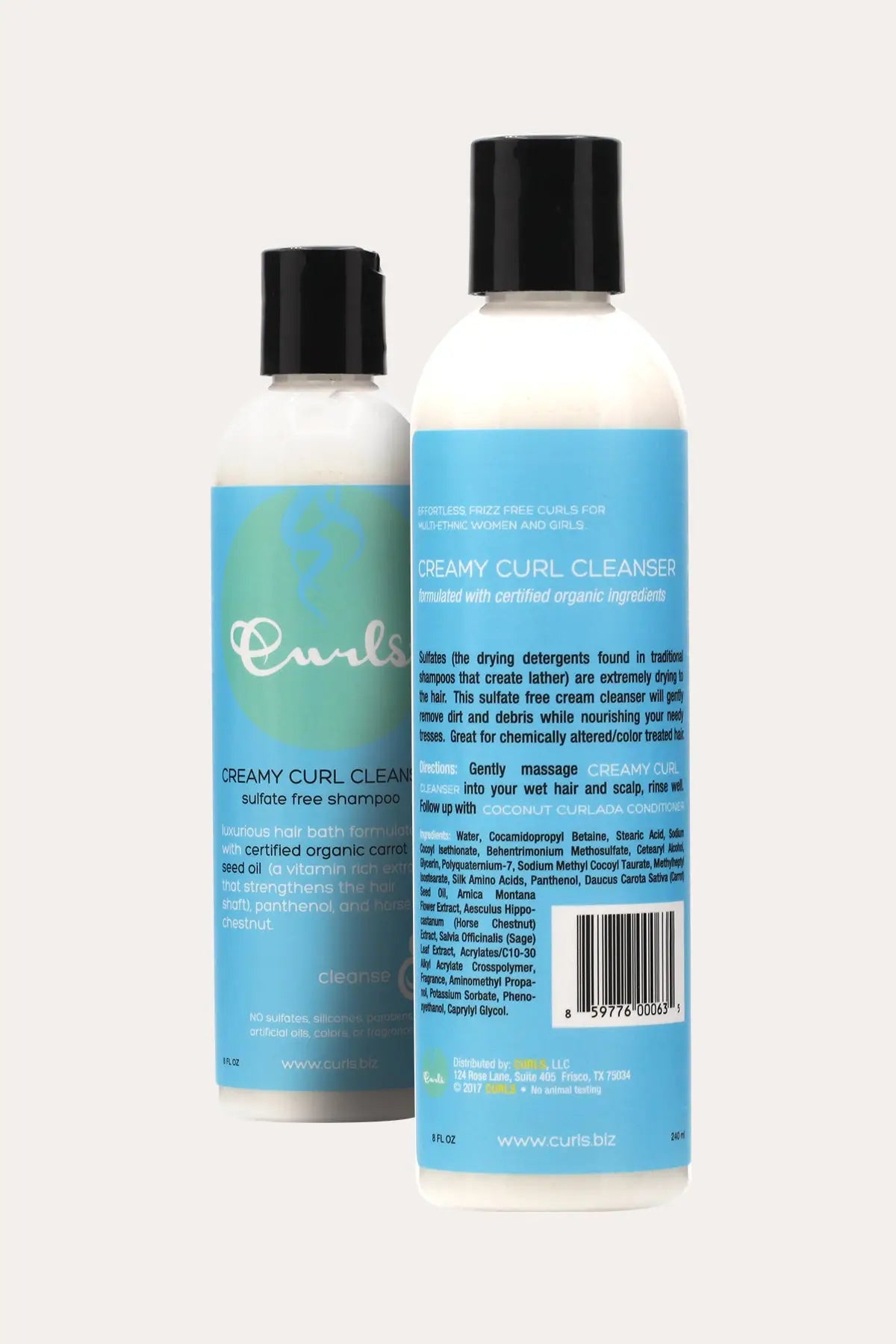 CURLS CREAMY CURL CLEANSER SULFATE FREE SHAMPOO 8oz - BSW BEAUTY CANADA