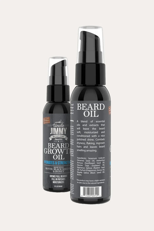 UNCLE JIMMY BEARD GROWTH OIL 2oz - BSW BEAUTY CANADA