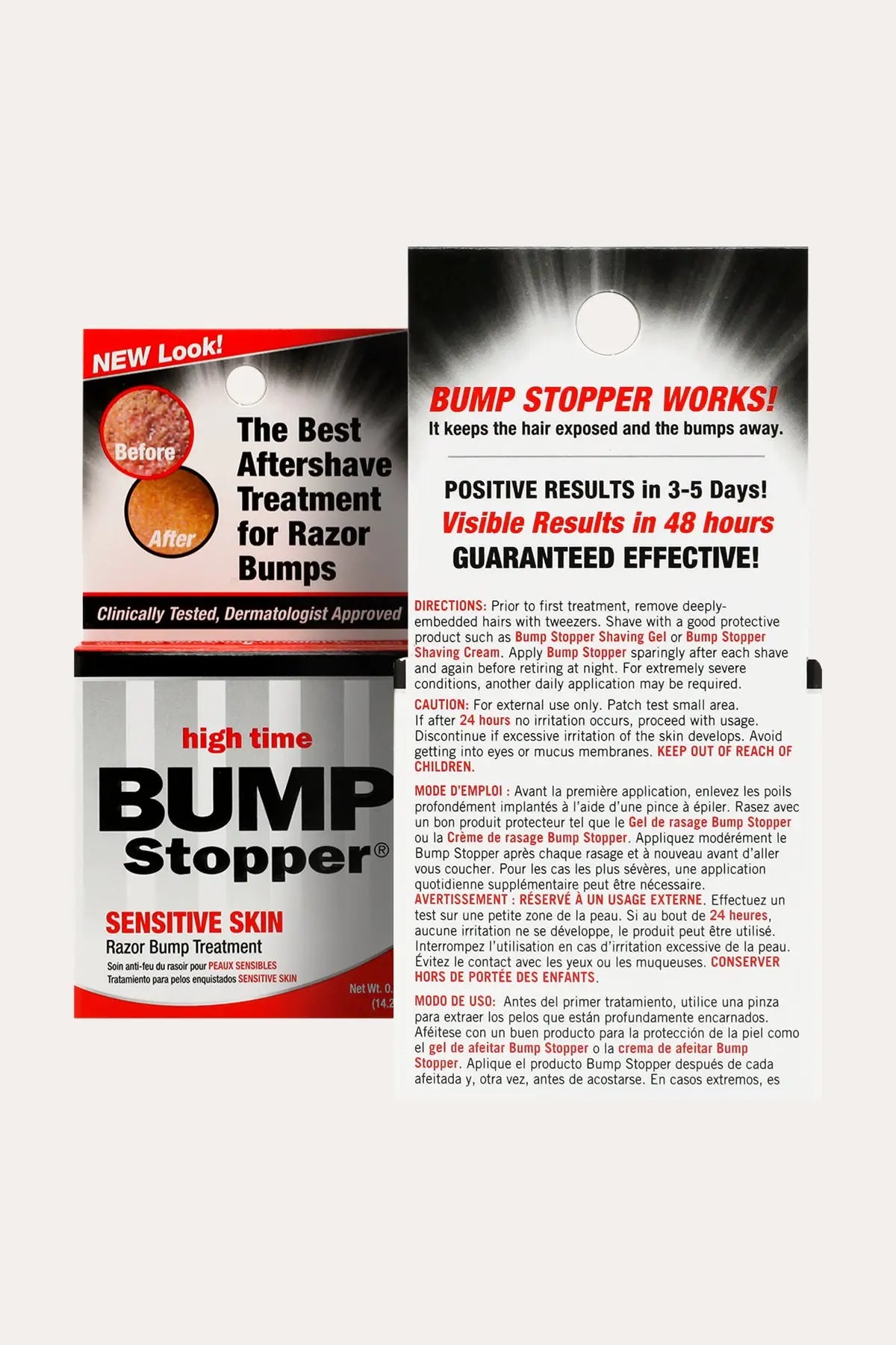 HIGH TIME BUMP STOPPER SENSITIVE SKIN RAZOR BUMP TREATMENT 0.5oz - BSW BEAUTY CANADA