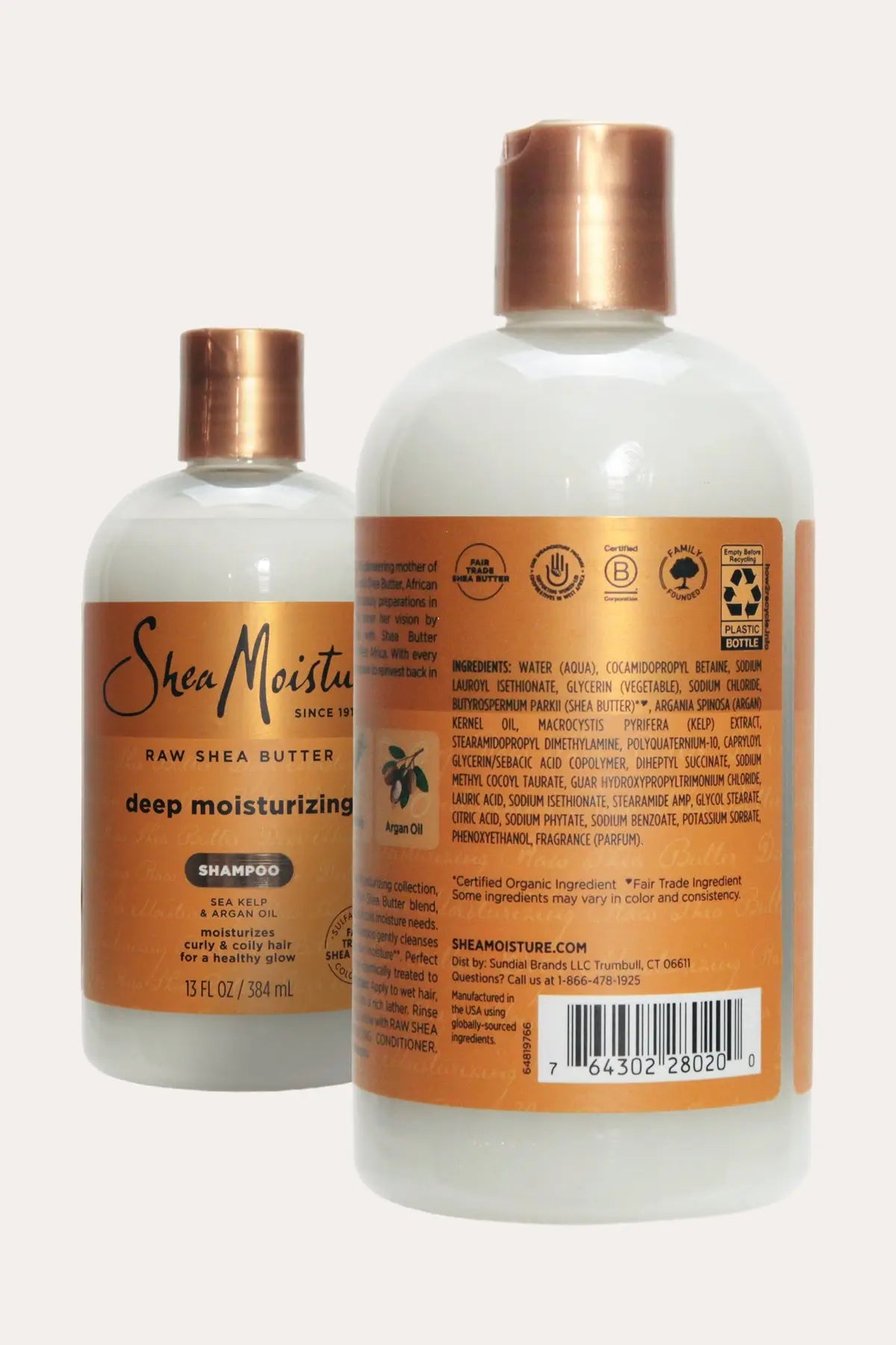SHEA MOISTURE RAW SHEA BUTTER DEEP MOISTURIZING SHAMPOO 13oz SHEA MOISTURE