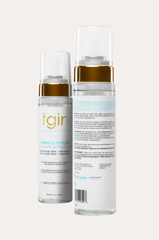 TGIN MIRACLE STYLING MULTI-USE SETTING FOAM 8oz - BSW BEAUTY CANADA