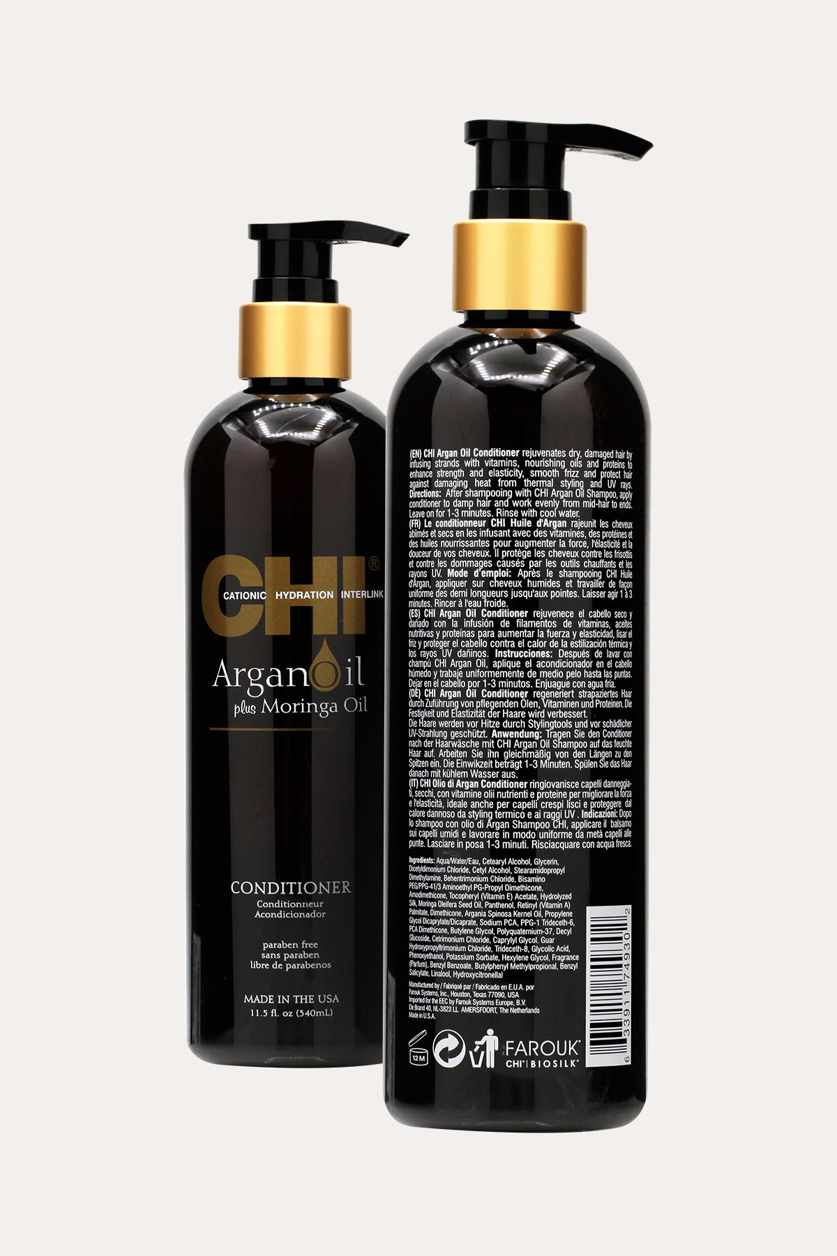 CHI ARGAN OIL WITH MORINGA OIL BLEND CONDITIONER 11.5oz - BSW BEAUTY CANADA