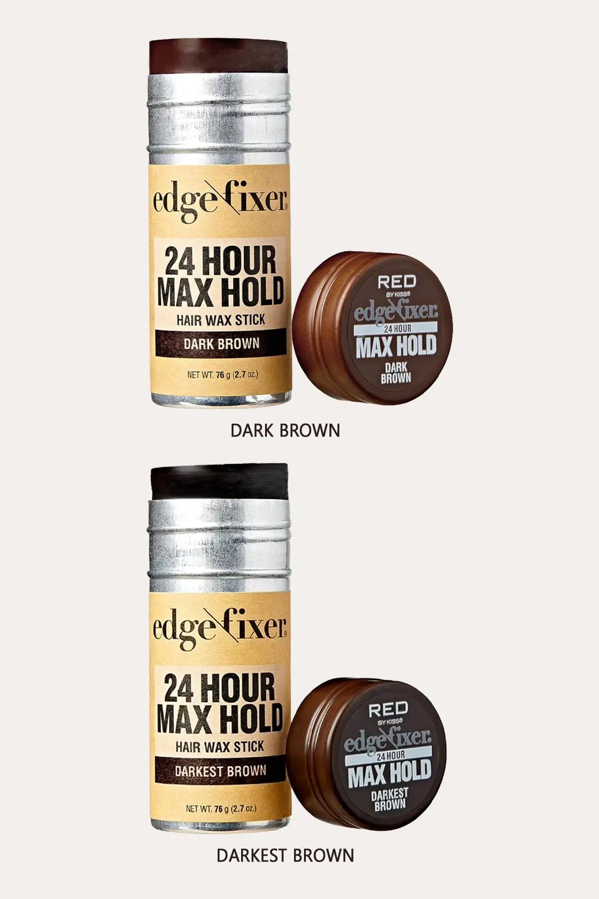 RED BY KISS HAIR WAX STICK 24HR MAX HOLD EDGE FIXER