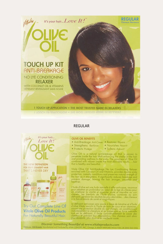 [완료] VITALE OLIVE OIL TOUCH UP KIT (ANTI-BREAKAGE NO-LYE CONDITIONING RELAXER) VITALE