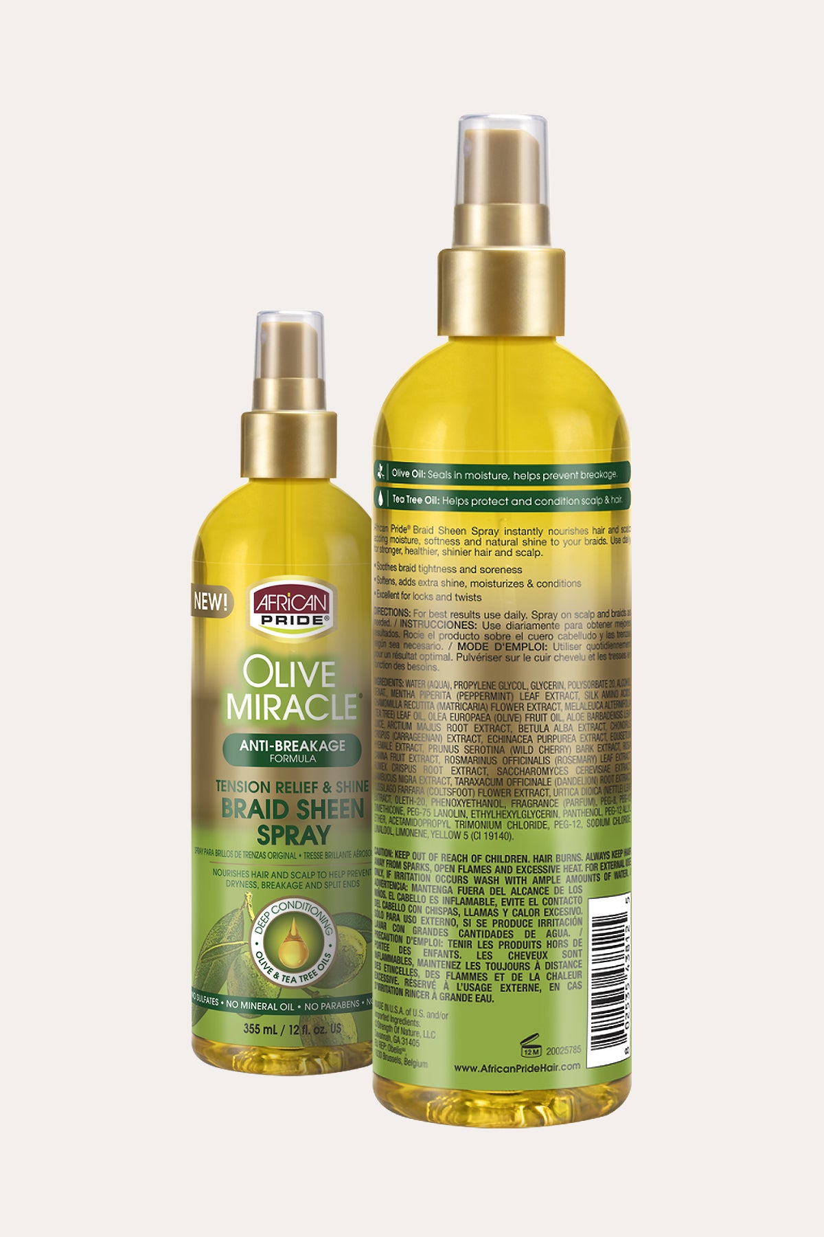 AFRICAN PRIDE OLIVE MIRACLE BRAID SHEEN 12oz - BSW BEAUTY CANADA