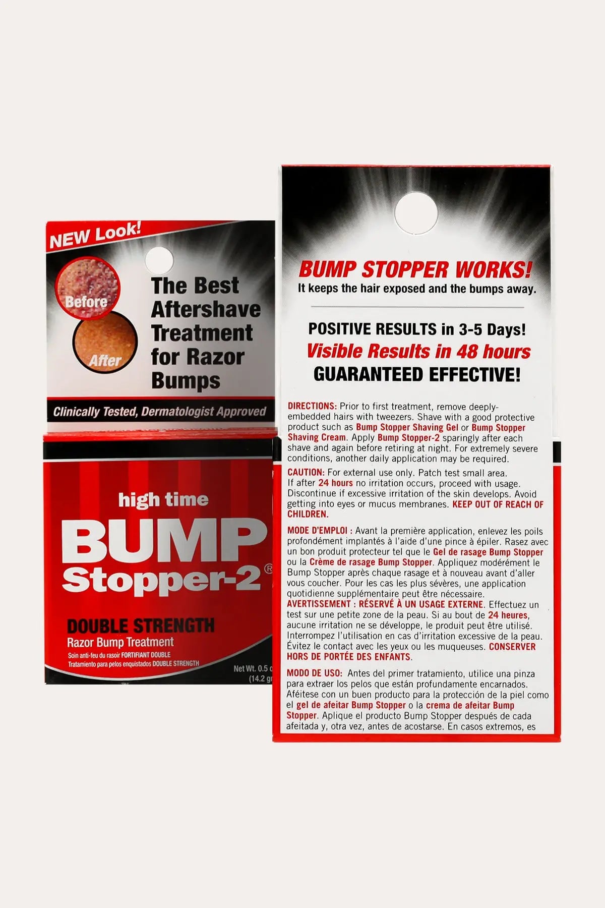 HIGH TIME BUMP STOPPER 2 DOUBLE STRENGTH RAZOR BUMP TREATMENT 0.5oz - BSW BEAUTY CANADA