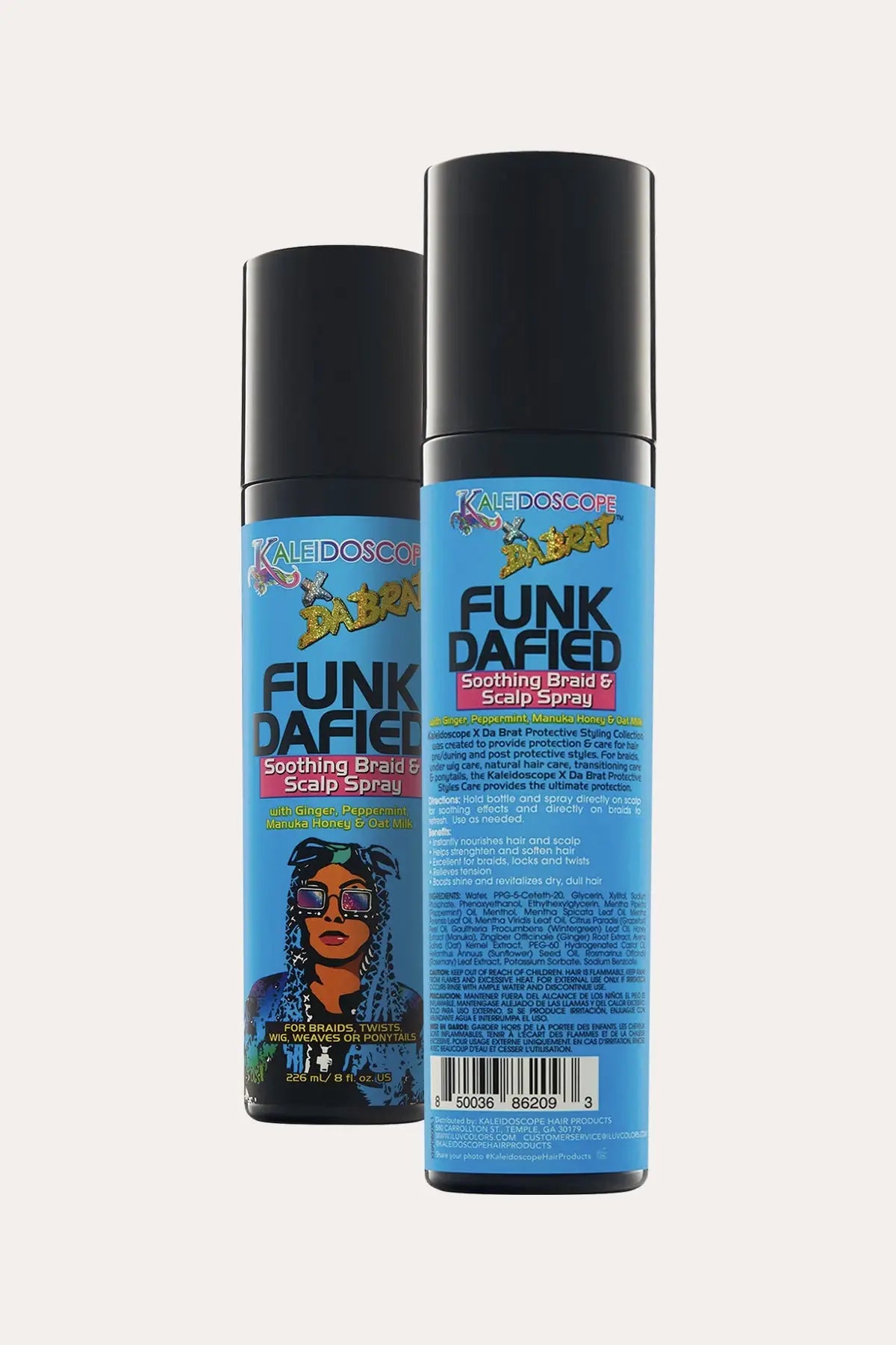 KALEIDOSCOPE DA BRAT FUNKDAFIED SOOTHING BRAID&SCALP SPRAY 8oz - BSW BEAUTY CANADA