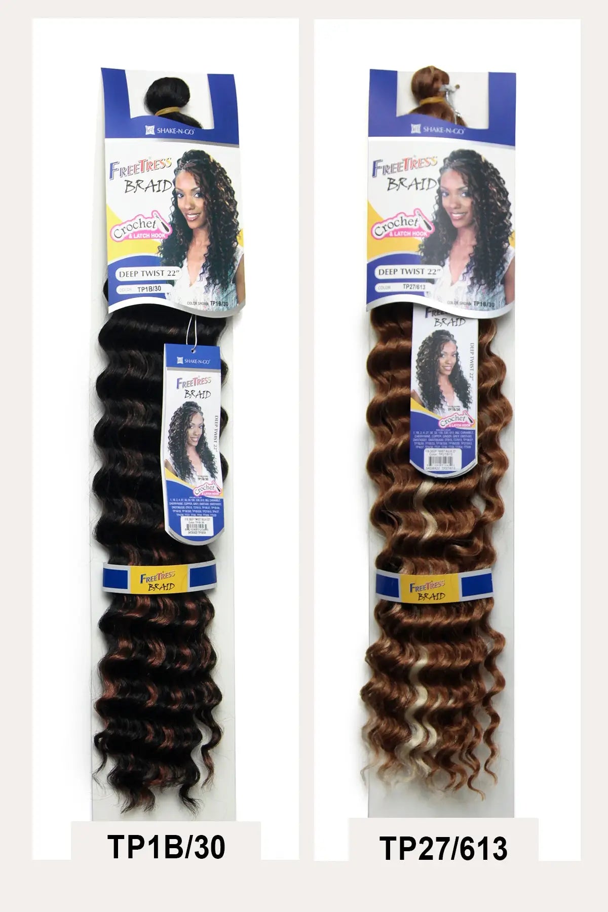 SHAKE N GO FREETRESS CROCHET BRAID - DEEP TWIST BULK 22