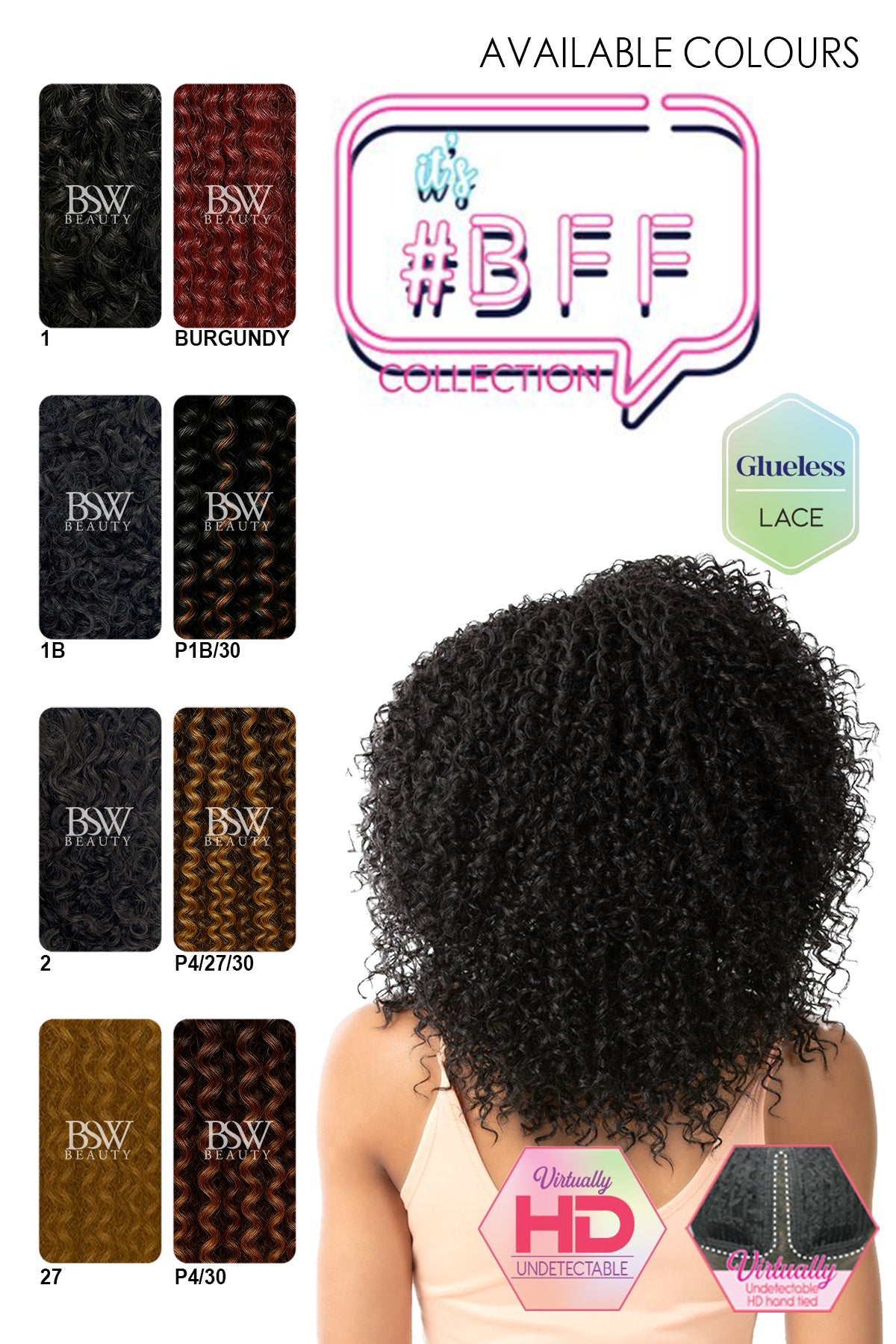 NUTIQUE BEST FRIEND FOREVER LACE WIG - BOHEMIAN 16" - BSW BEAUTY CANADA