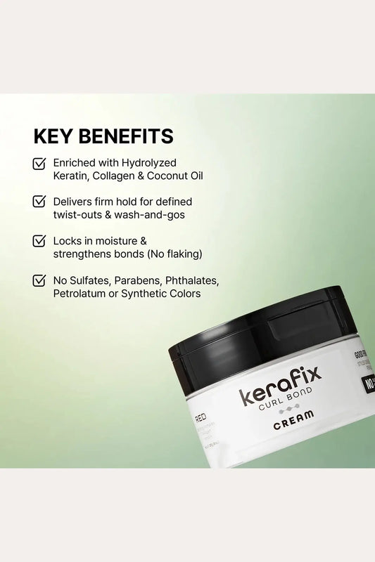 RED KERAFIX CURL BOND HAIR CREAM 8oz RED BEAUTY