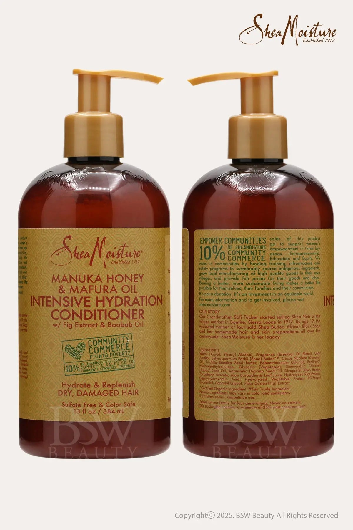 SHEA MOISTURE MANUKA HONEY INTENSIVE HYDRATION CONDITIONER 13oz - BSW BEAUTY CANADA