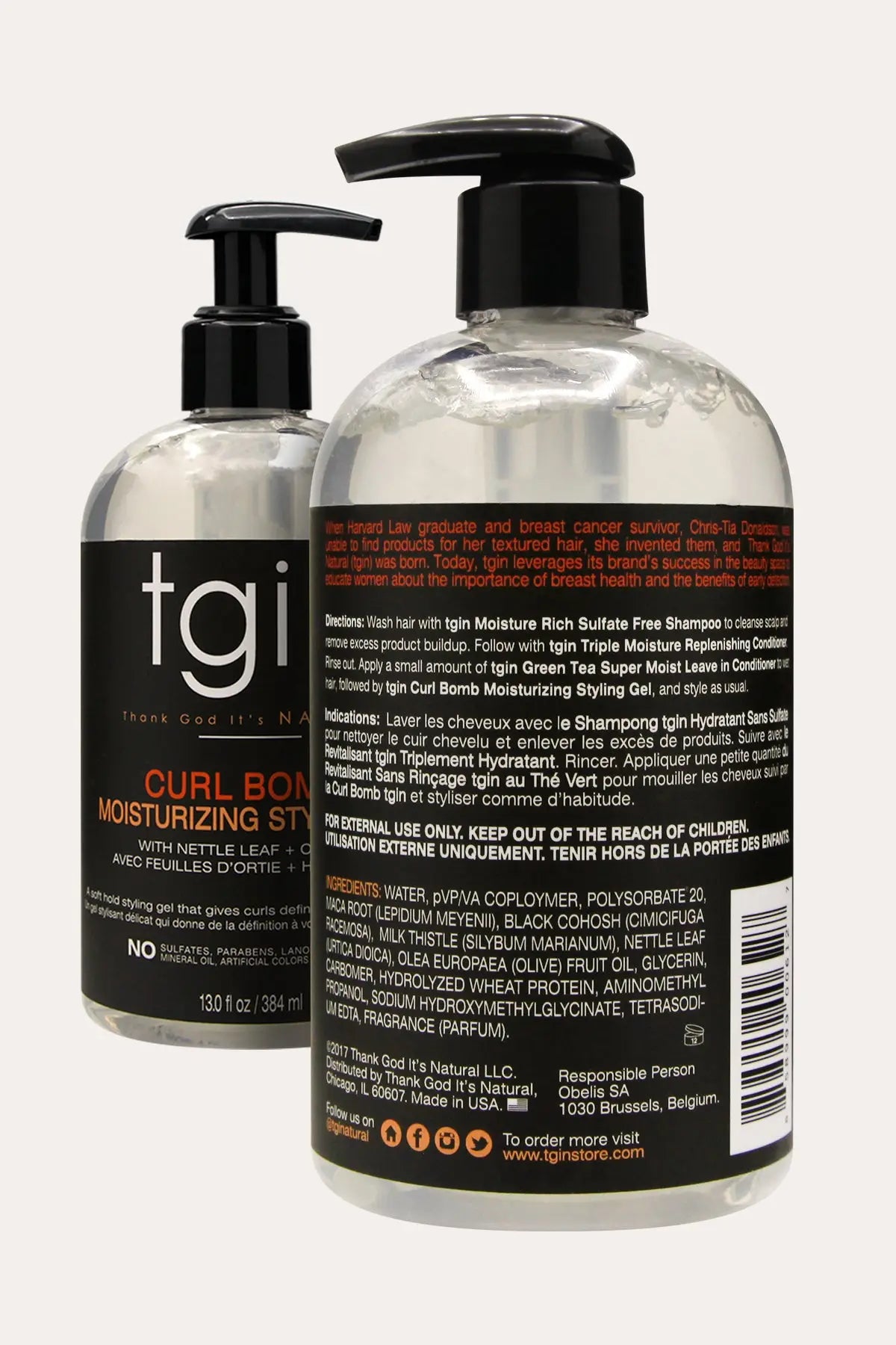 TGIN CURL BOMB MOISTURIZING STYLING GEL 13oz - BSW BEAUTY CANADA