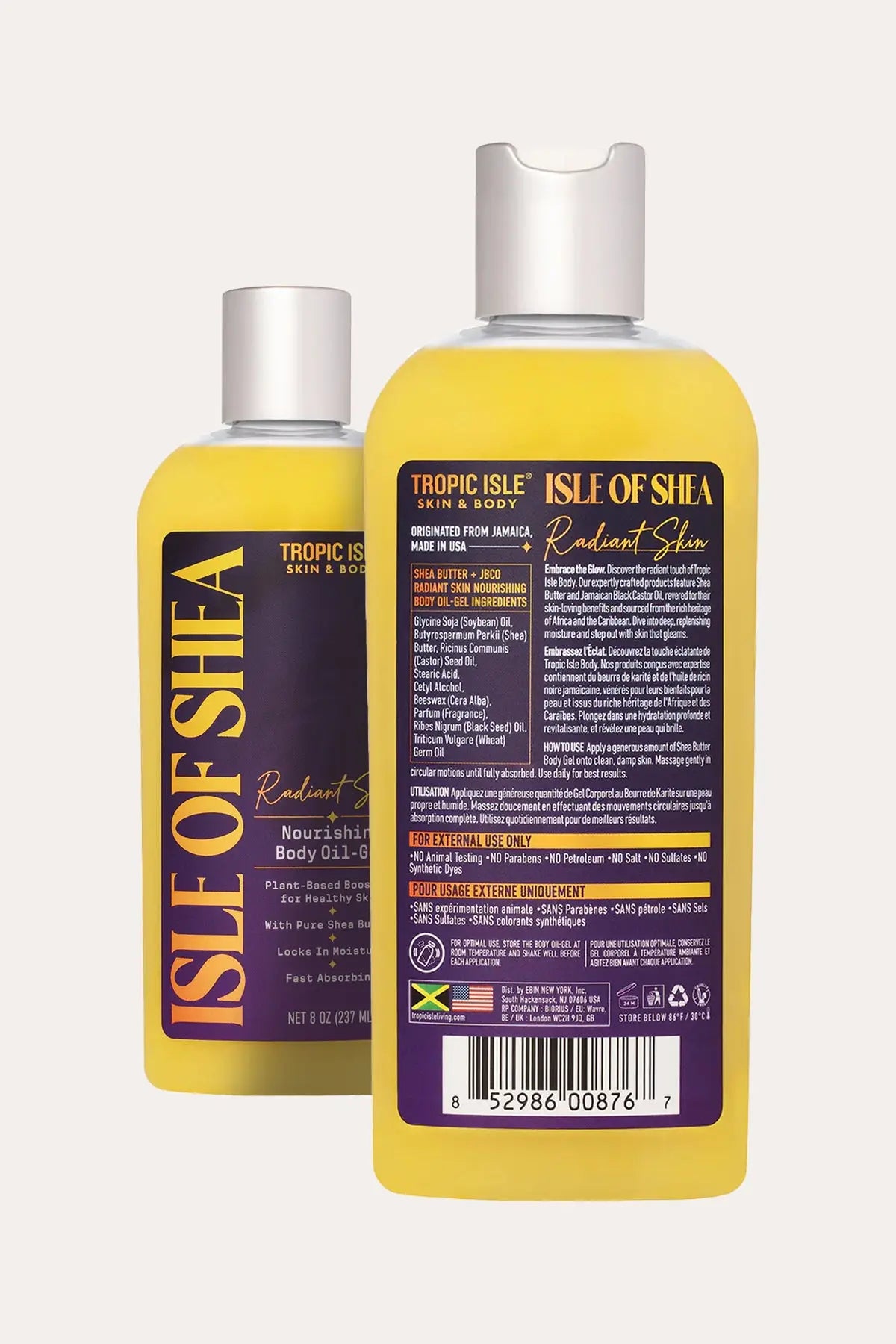 TROPIC ISLE LIVING  ISLE OF SHEA SHEA RADIANT SKIN NOURISHING BODY OIL 8oz - BSW BEAUTY CANADA