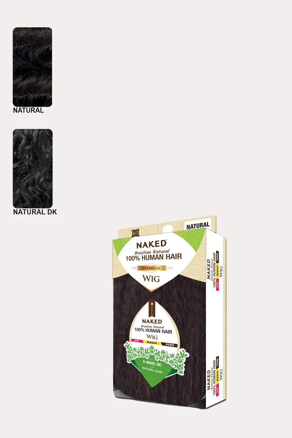 SHAKE N GO NAKED UNPROCESSED BRAZILIAN REMY 100% HUMAN HAIR WIG - S-WAVE(M)