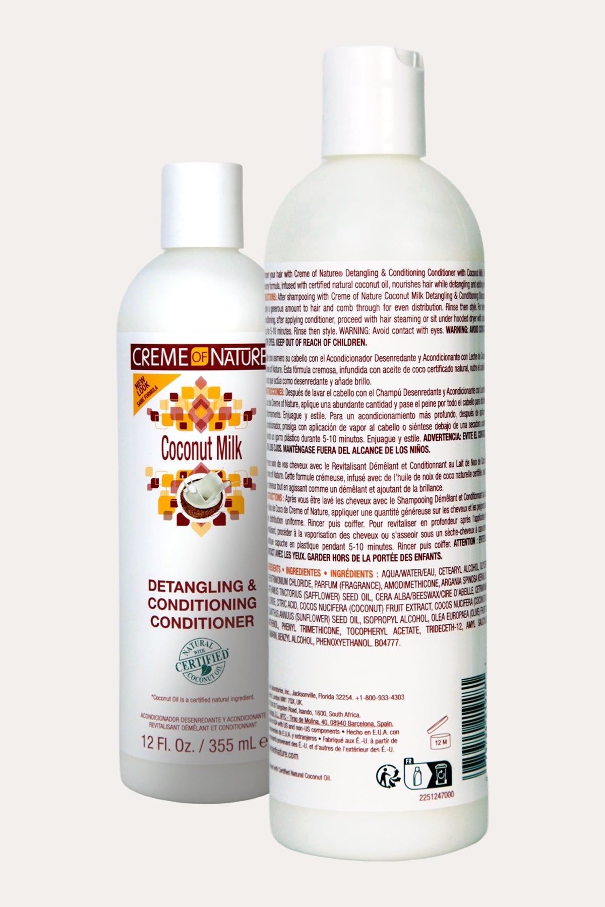 CREME OF NATURE COCONUT MILK DETANGLING & CONDITIONING CONDITIONER 12oz