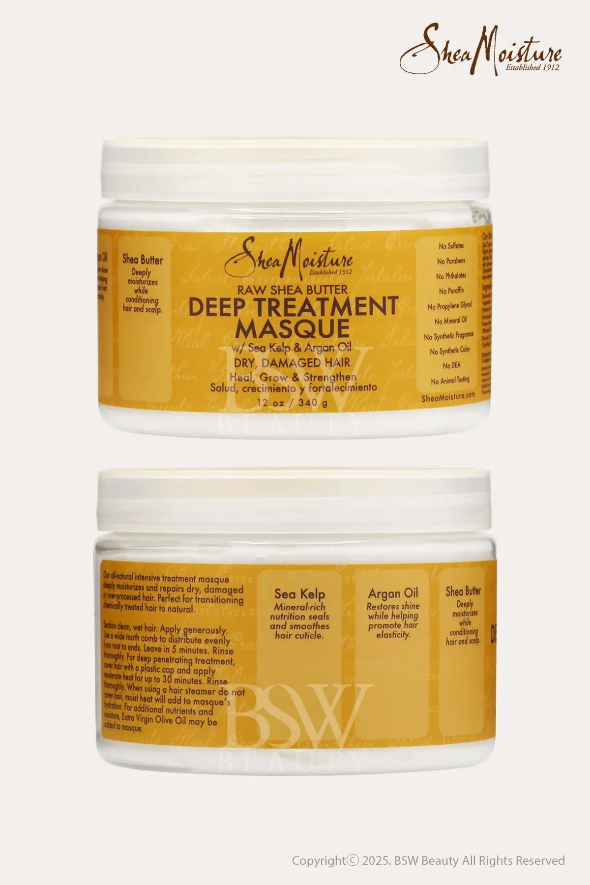 SHEA MOISTURE RAW SHEA BUTTER DEEP TREATMENT MASQUE 12oz - BSW BEAUTY CANADA