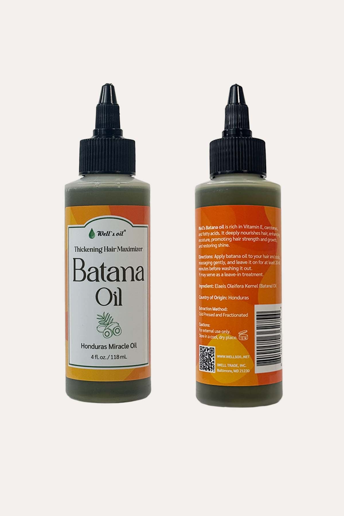WELL'S OIL 100% BATANA OIL 4oz - BSW BEAUTY CANADA
