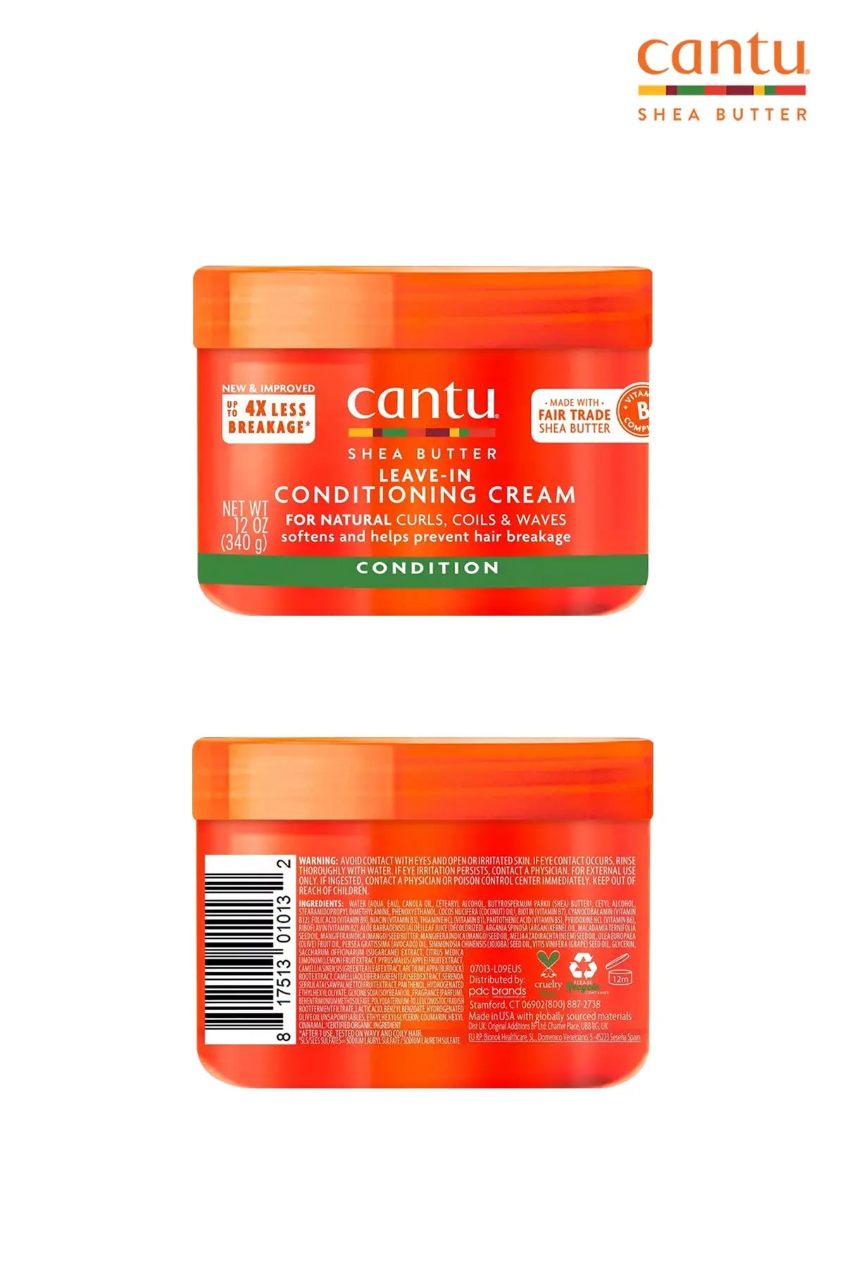 CANTU FOR NATURAL LEAVE IN CONDITIONING CREAM 12oz - BSW BEAUTY CANADA