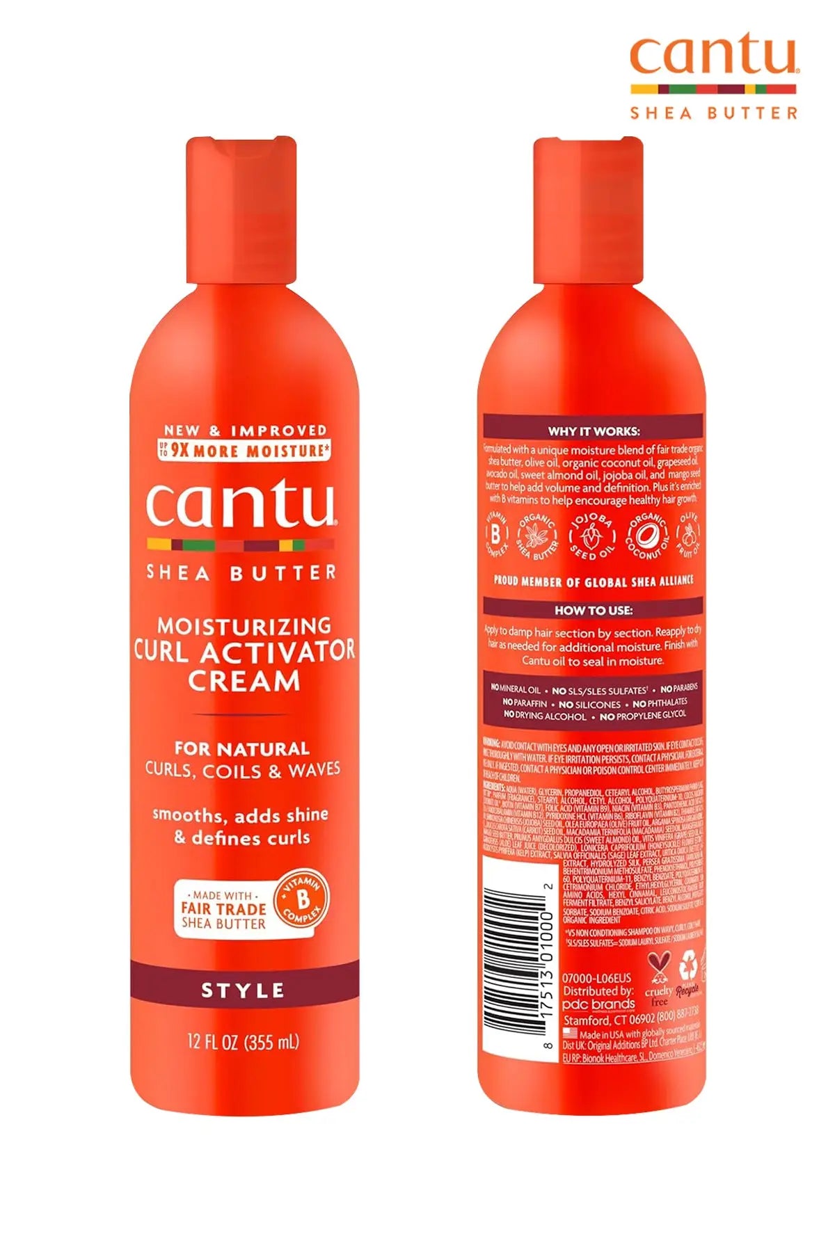 CANTU FOR NATURAL HAIR MOISTURIZING CURL ACTIVATOR CREAM 12oz - BSW BEAUTY CANADA