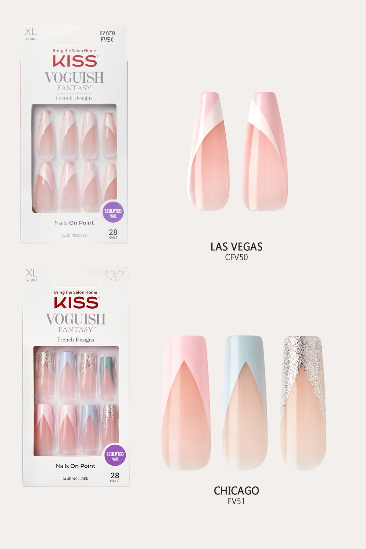 KISS VOGUISH FANTASY FRENCH NAILS - BSW BEAUTY CANADA
