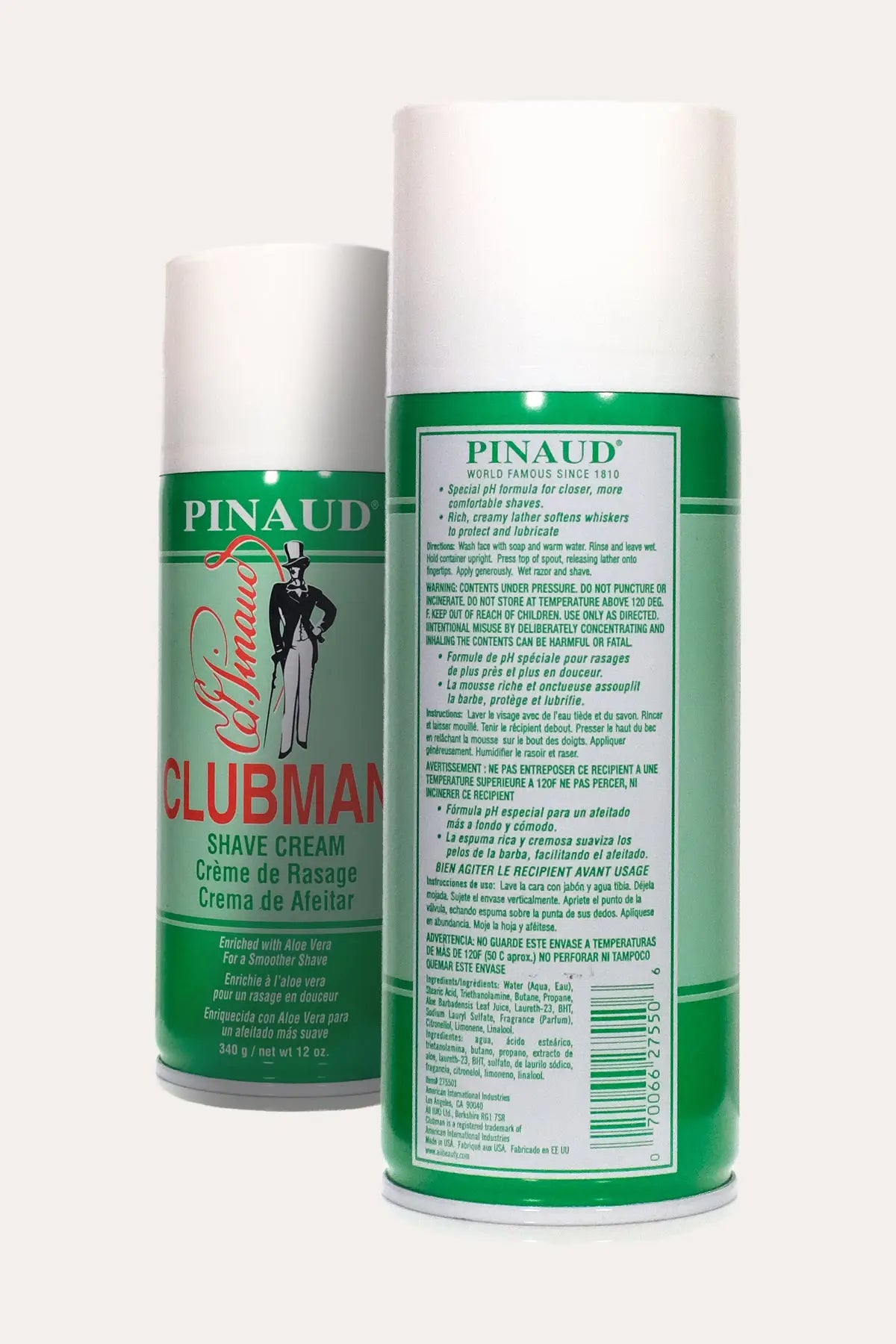 PINAUD CLUBMAN SHAVE CREAM 12oz CLUBMAN