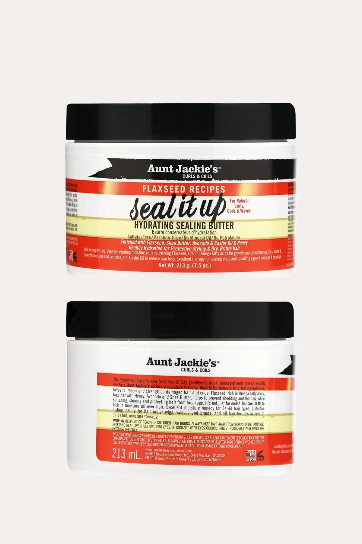 AUNT JACKIES SEAL IT UP HYDRATING SEALING BUTTER 7.5oz - BSW BEAUTY CANADA