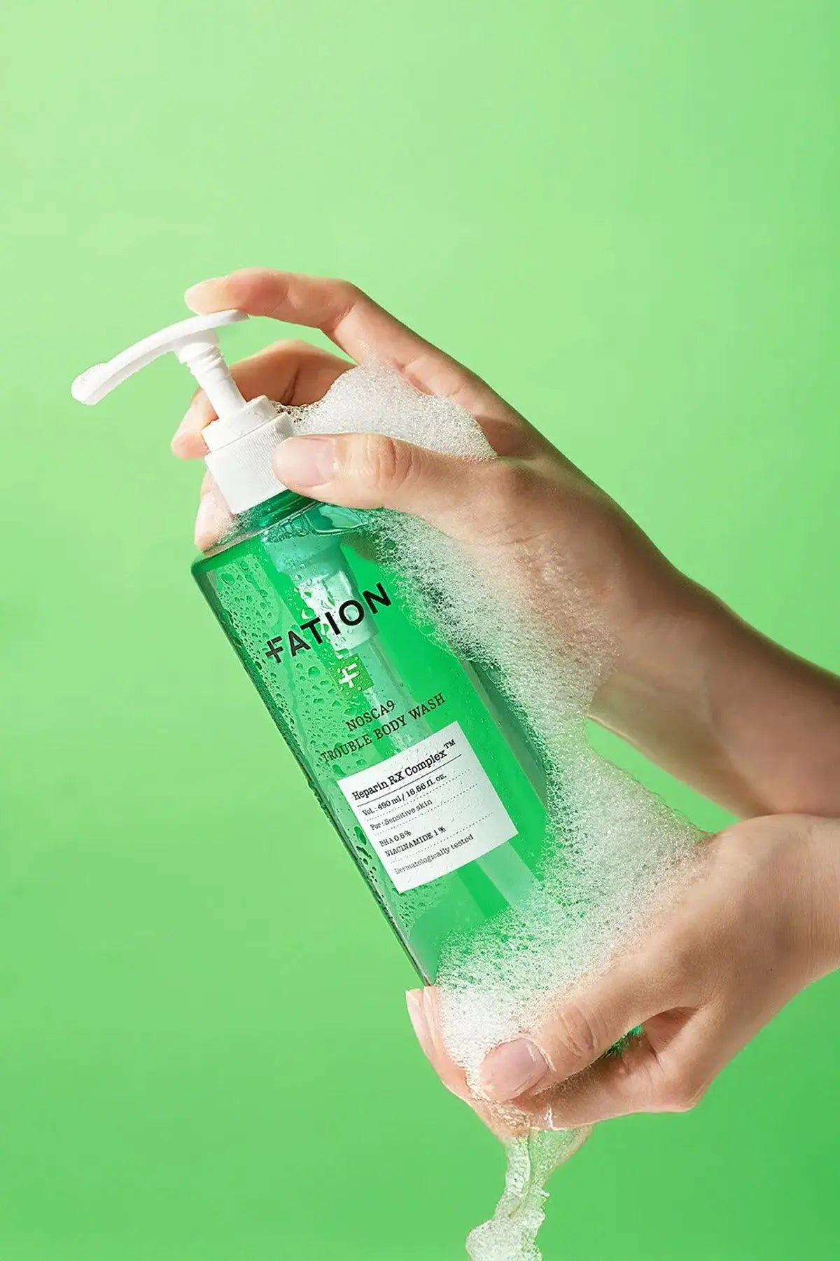 FATION NOSCA9 TROUBLE BODY WASH 490ml FATION