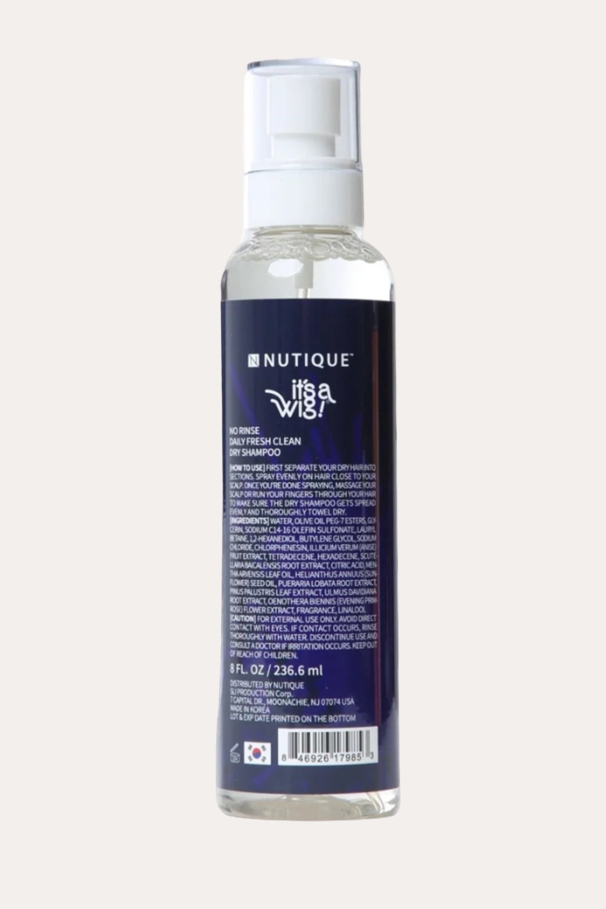 NUTIQUE - C'EST UNE PERUQUE SHAMPOOING SEC QUOTIDIEN SANS RINÇAGE