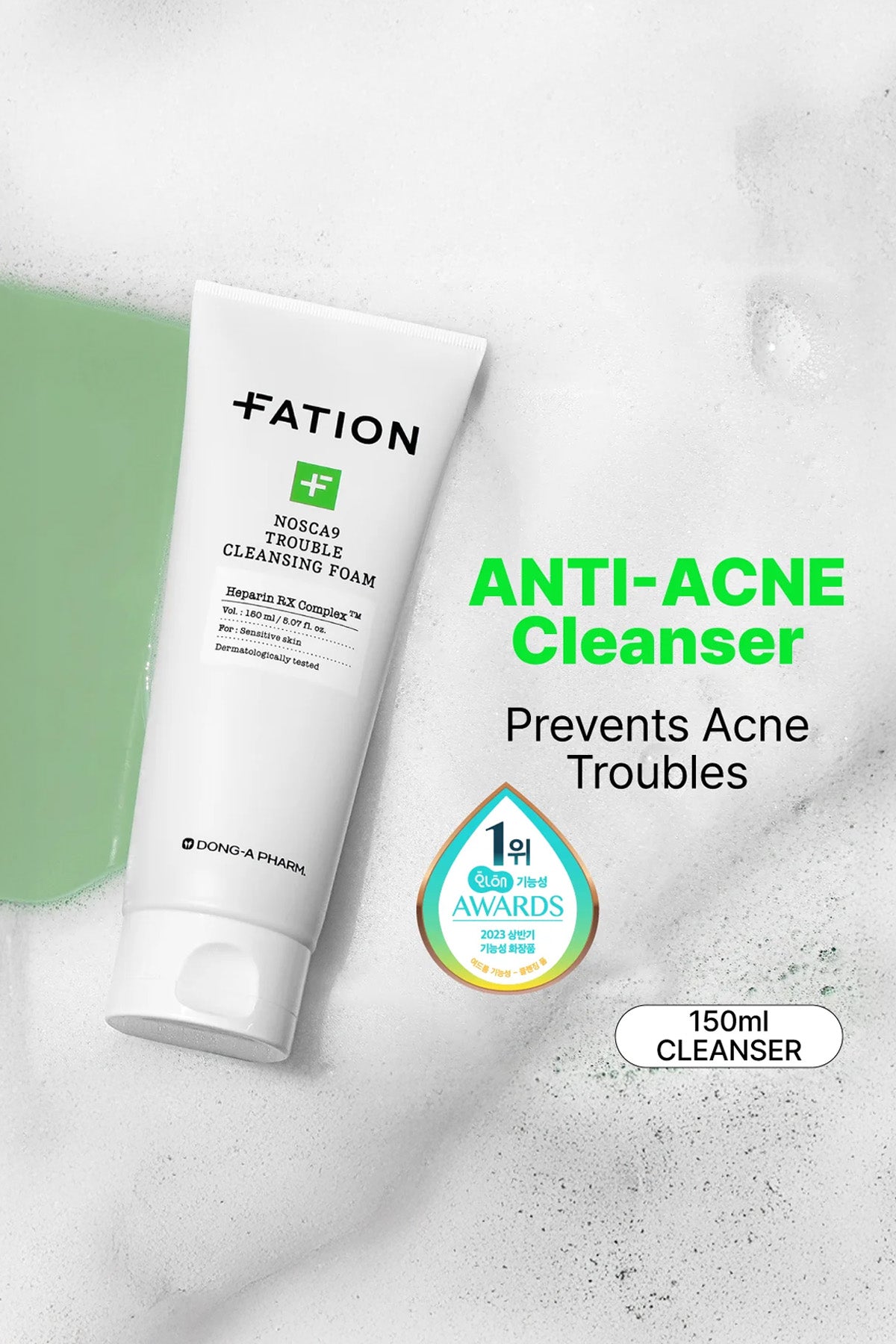 FATION NOSCA9 TROUBLE CLEANSING FOAM 150ml