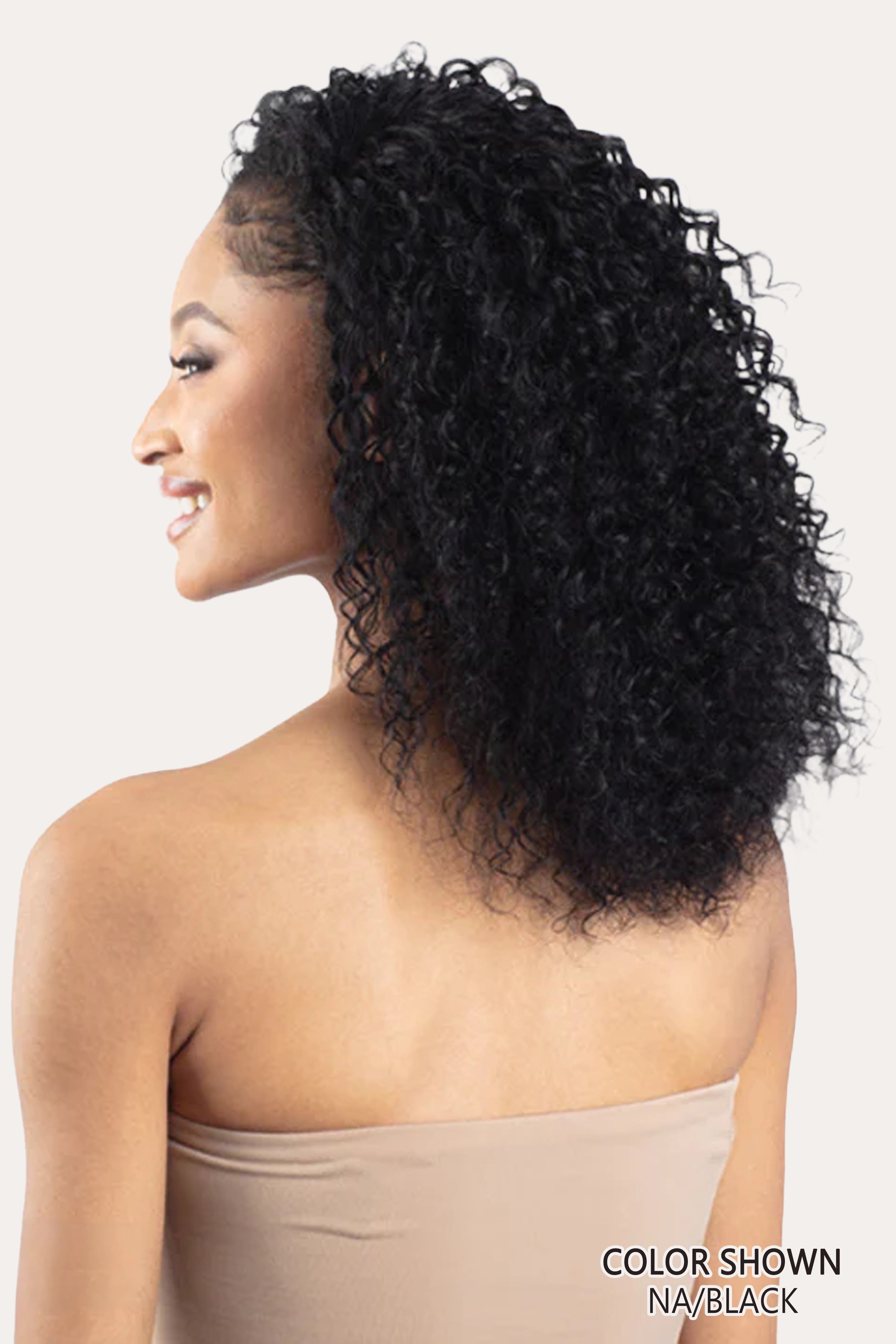SHAKE N GO NAKED 100% HUMAN HAIR FULL CAP WIG - WATER CURL 18