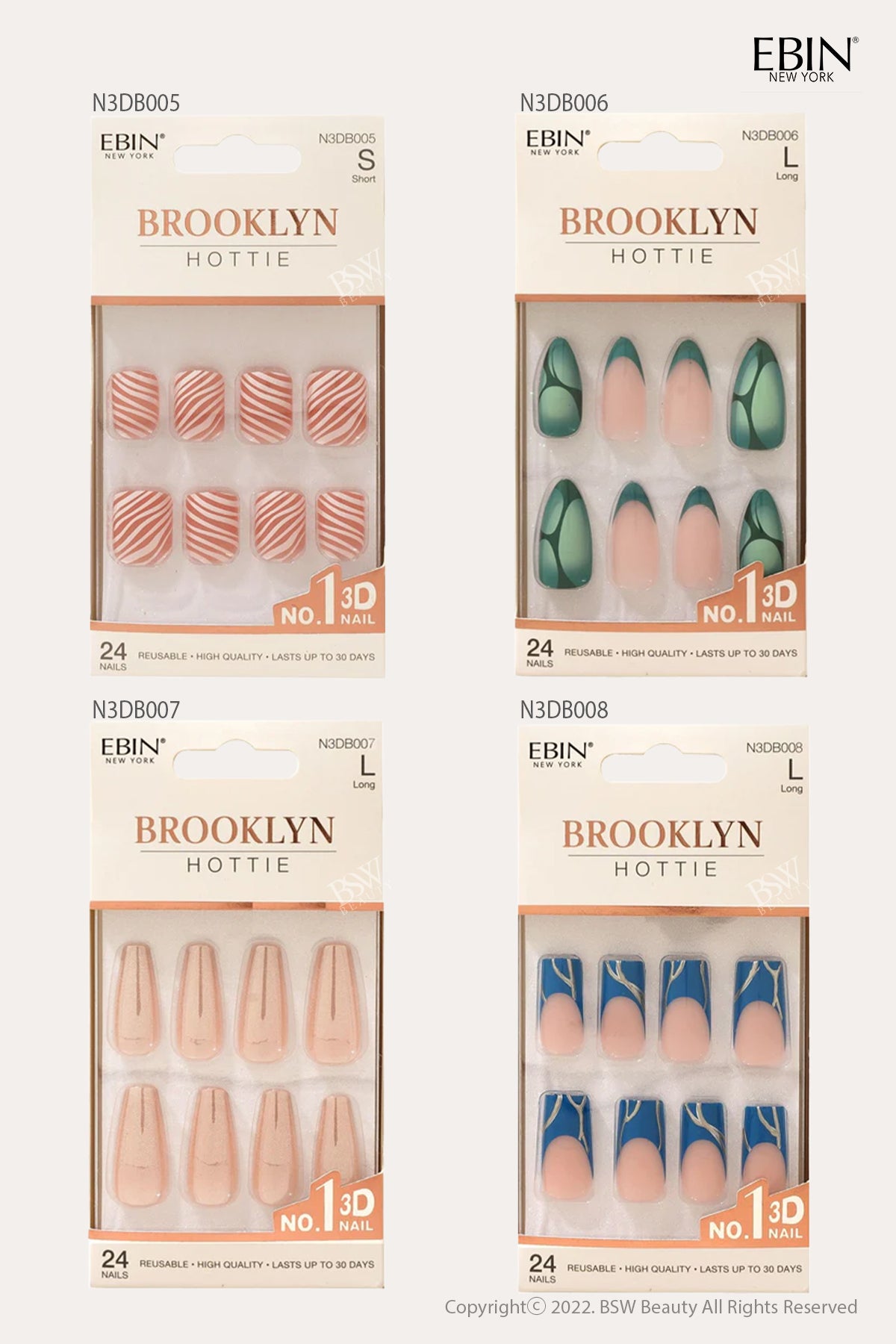 EBIN 3D NAIL BROOKLYN COLLECTION - BSW BEAUTY CANADA