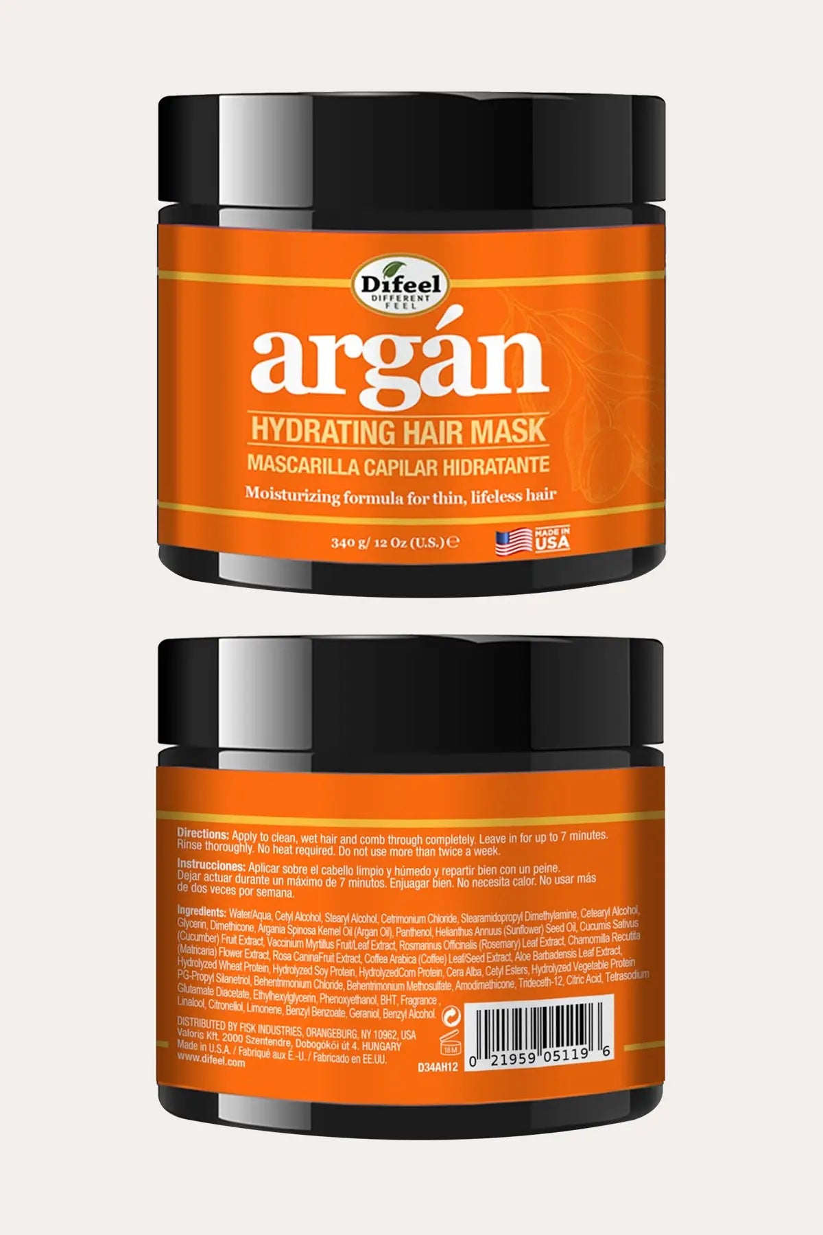 DIFEEL SP ARGAN HYDRATING HAIR MASK 12oz - BSW BEAUTY CANADA