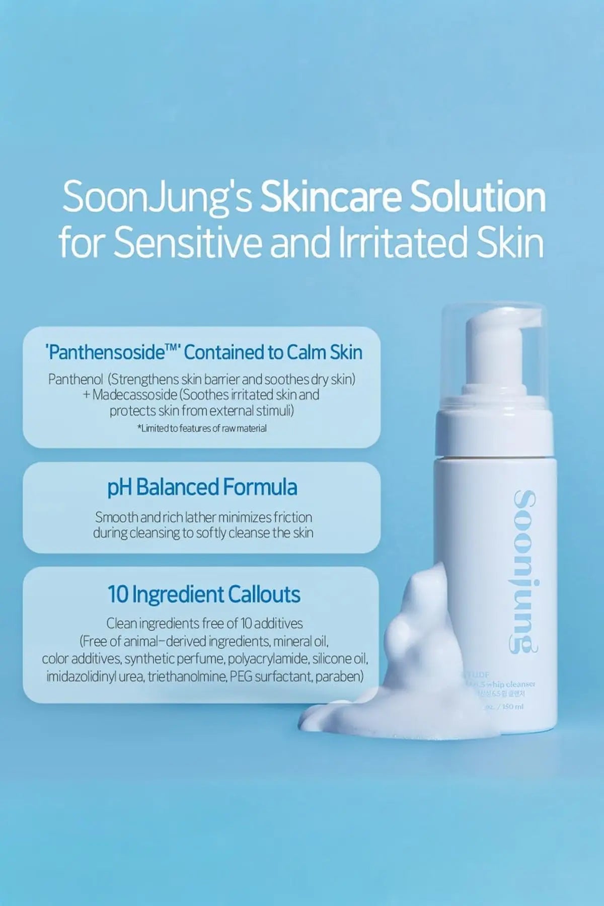 ETUDE SOONJUNG PH 6.5 WHIP CLEANSER 150ml ETUDE