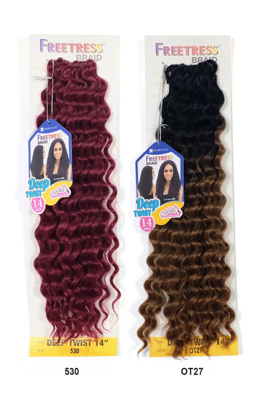 SHAKE N GO FREETRESS CROCHET BRAID DEEP TWIST 14" SHAKE N GO