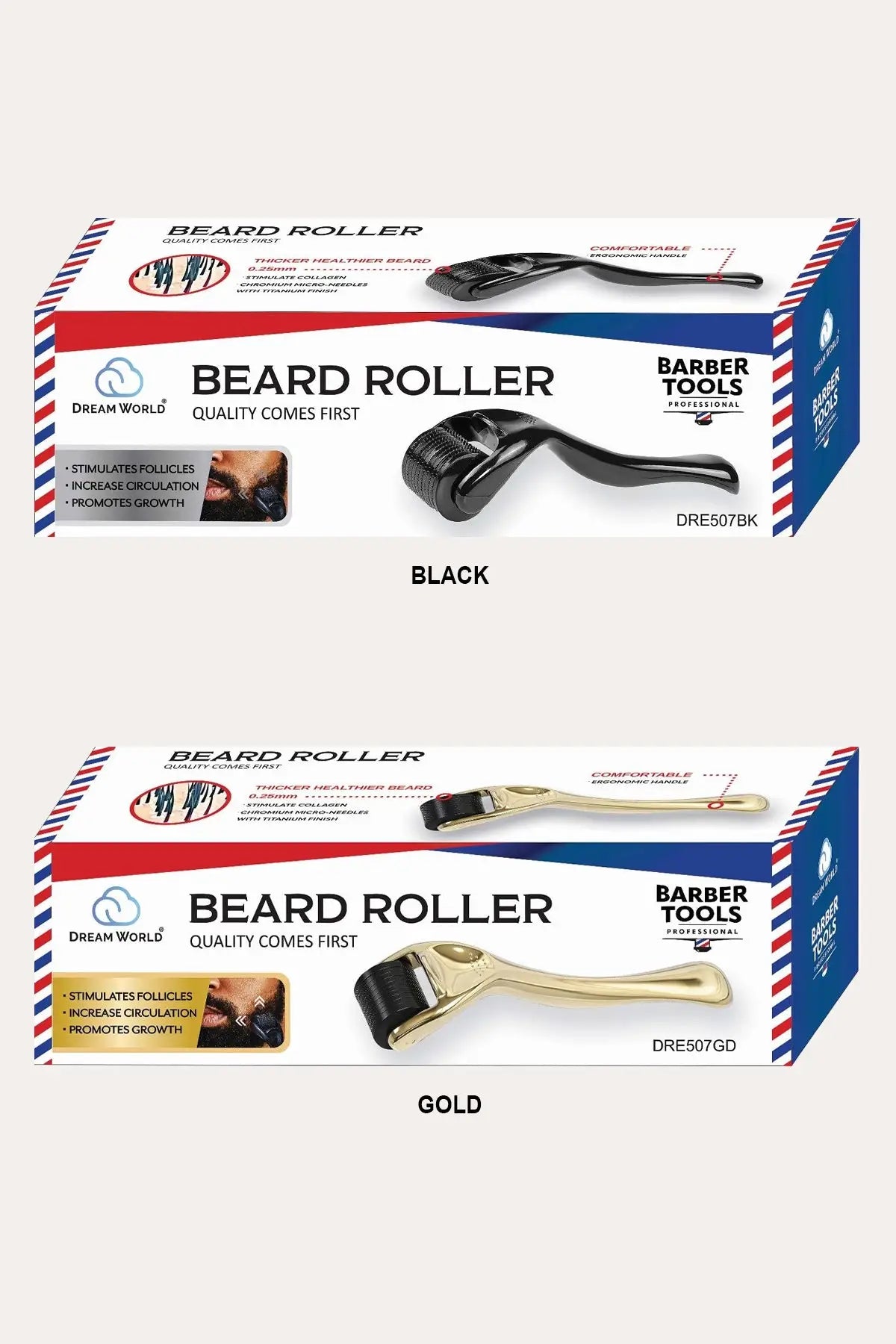 DREAM WORLD BEARD ROLLER - MICRONEEDLE BEARD GROWTH ROLLER - BSW BEAUTY CANADA