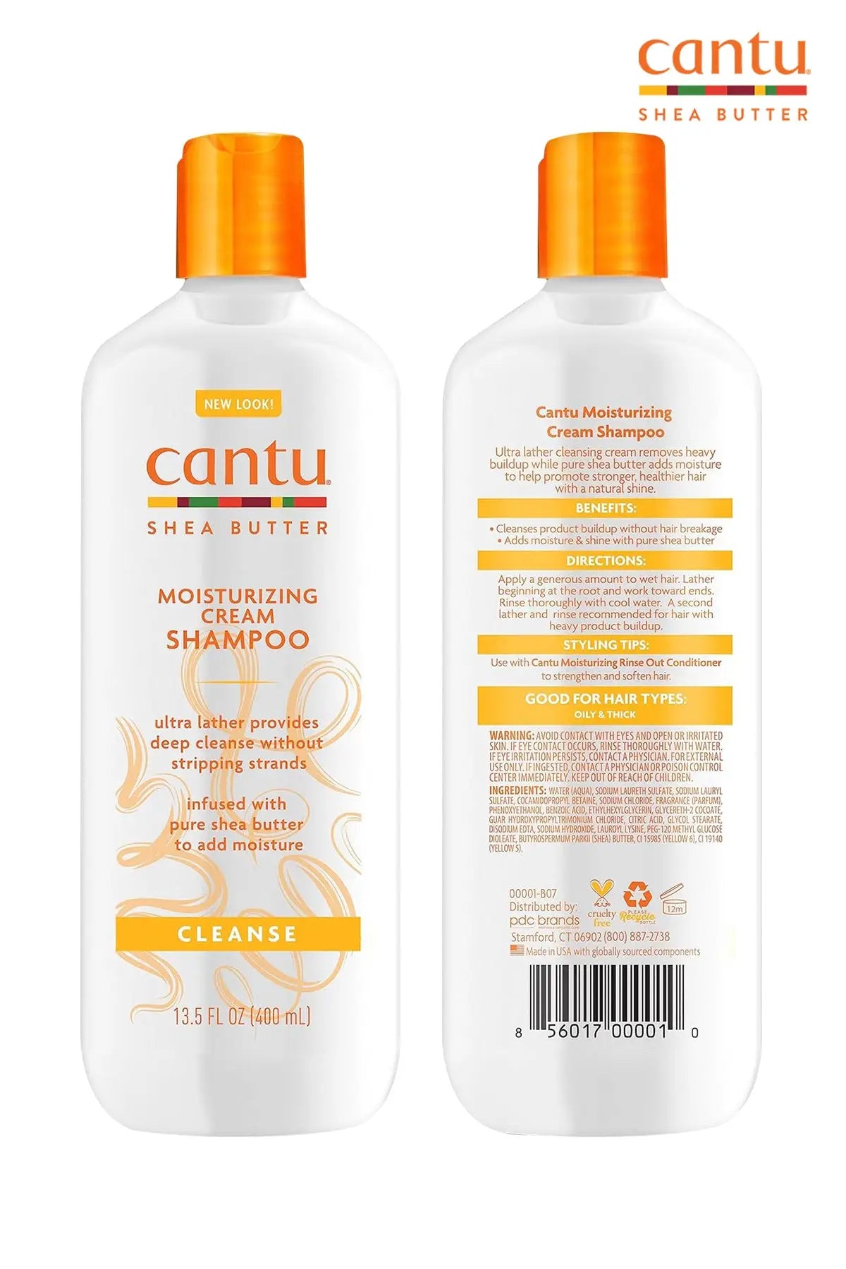 CANTU SHEA BUTTER MOISTURIZING CREAM SHAMPOO 13.5oz - BSW BEAUTY CANADA