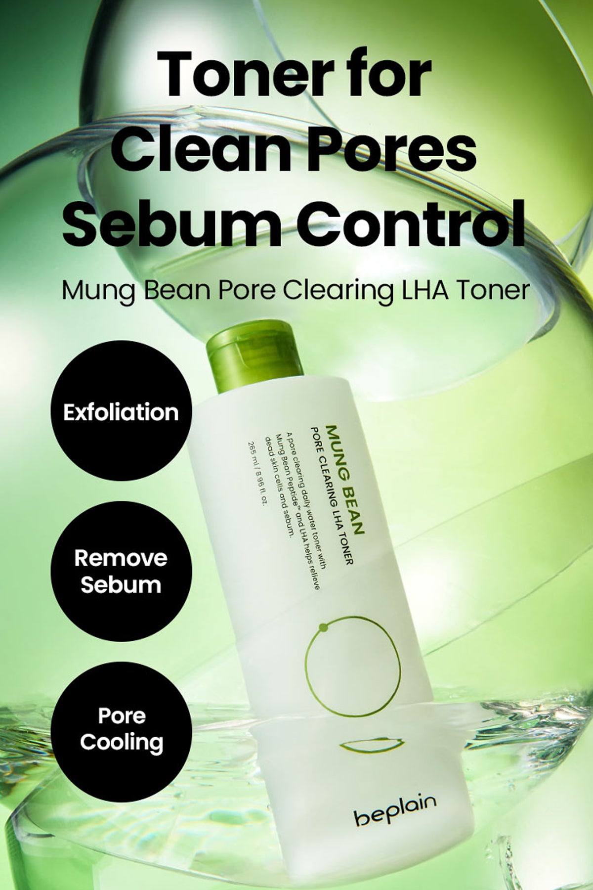 BEPLAIN LOTION TONIQUE PURIFIANTE AU HARICOT MUNGO LHA