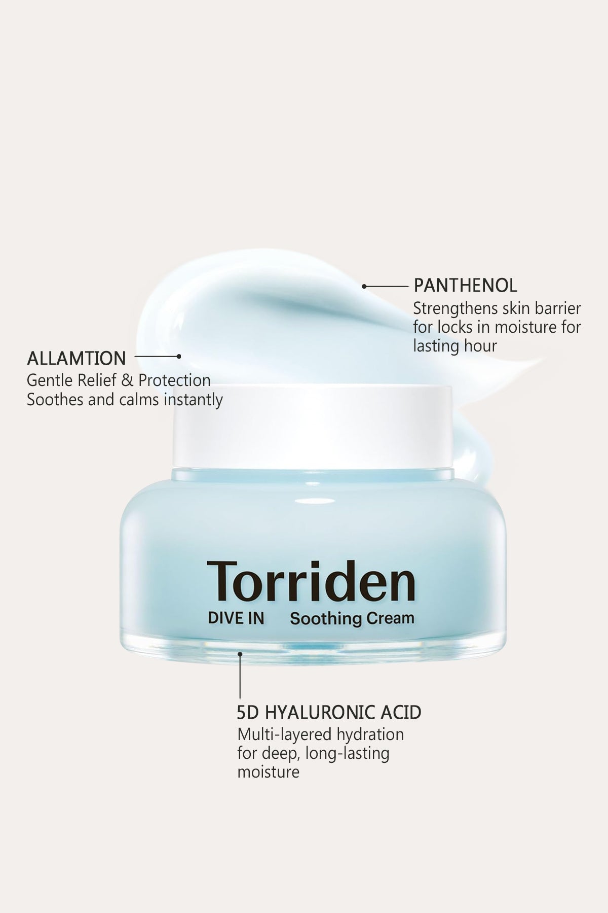 TORRIDEN DIVE IN LOW MOLECULAR HYALURONIC ACID SOOTHING CREAM 100ml - BSW BEAUTY CANADA