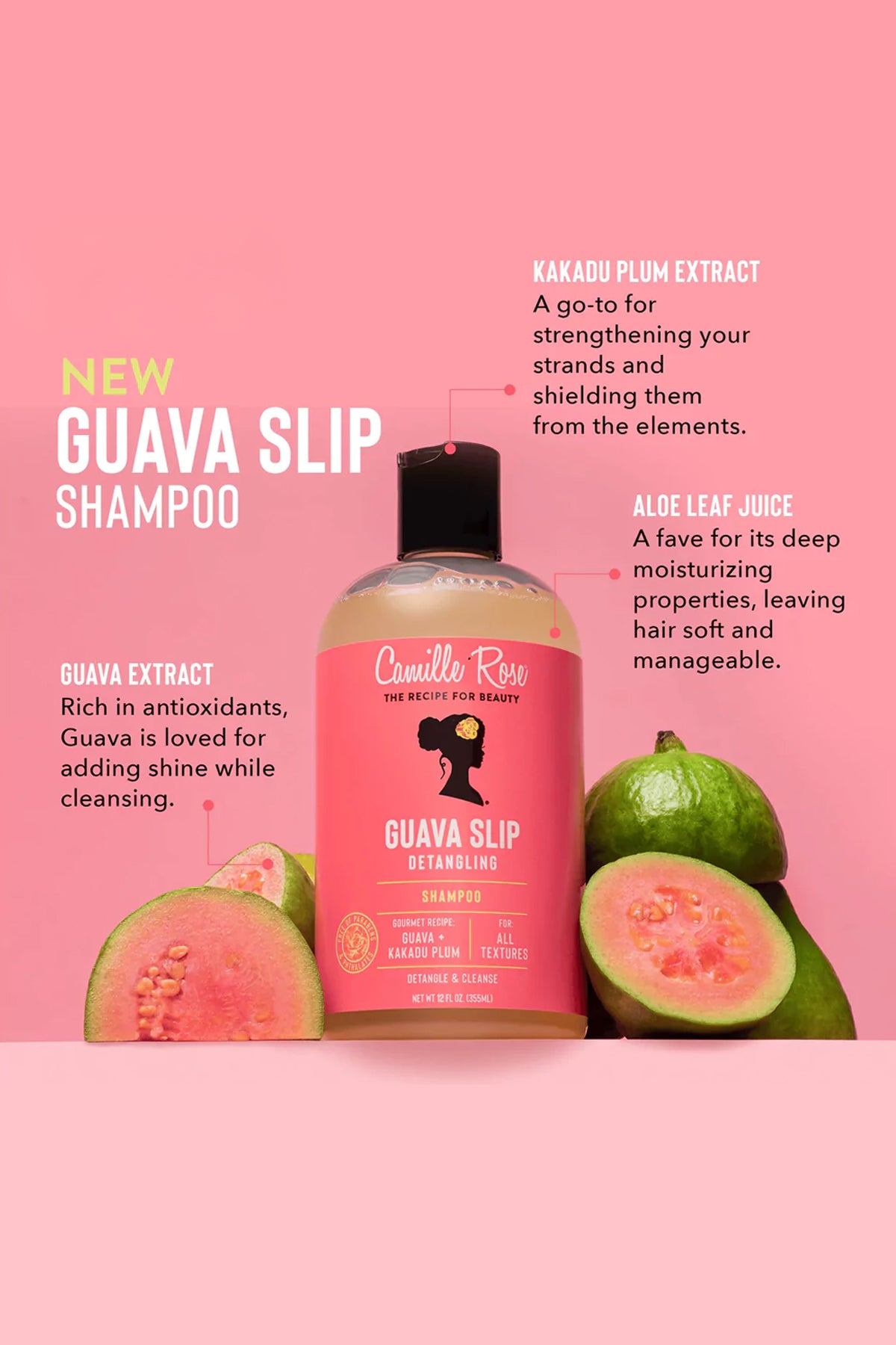 CAMILLE ROSE GUAVA SLIP DETANGLING SHAMPOO - BSW BEAUTY CANADA