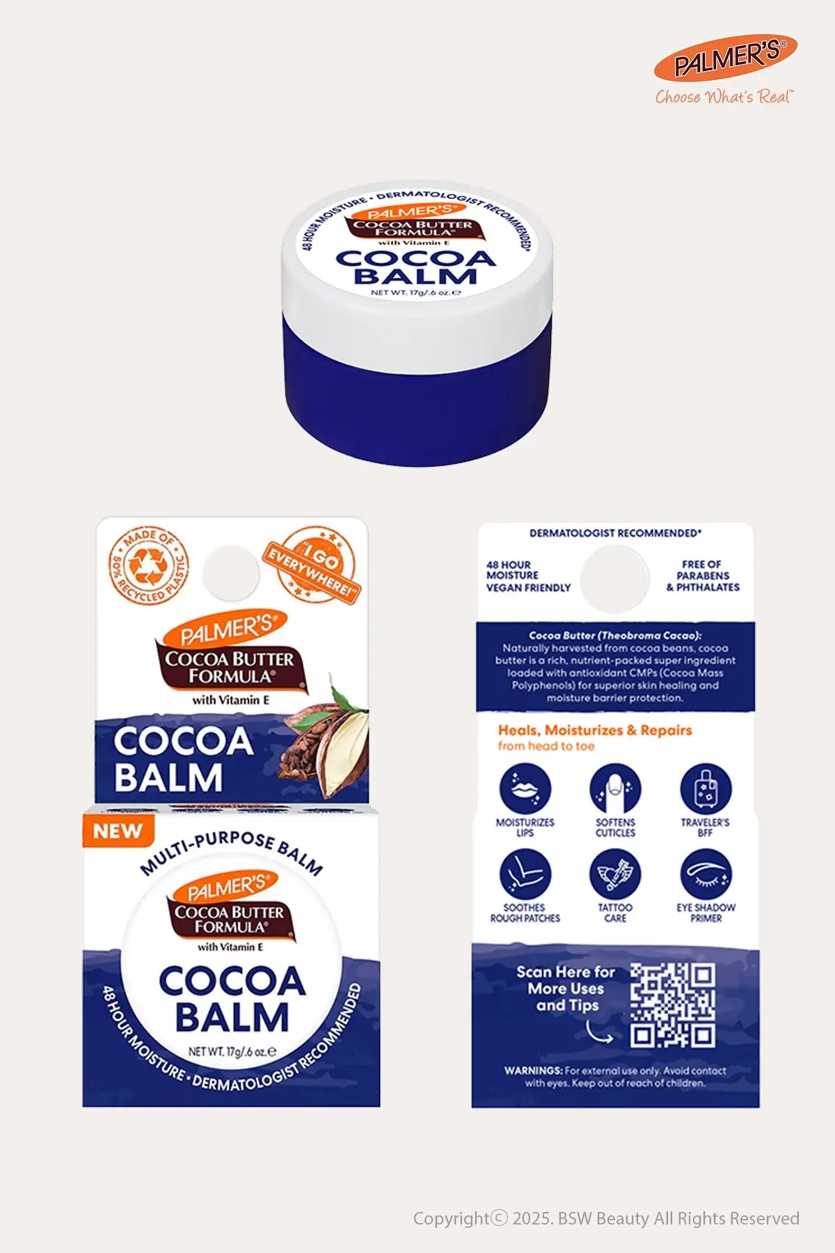 PALMER'S COCOA BUTTER COCOA BALM 0.6oz - BSW BEAUTY CANADA