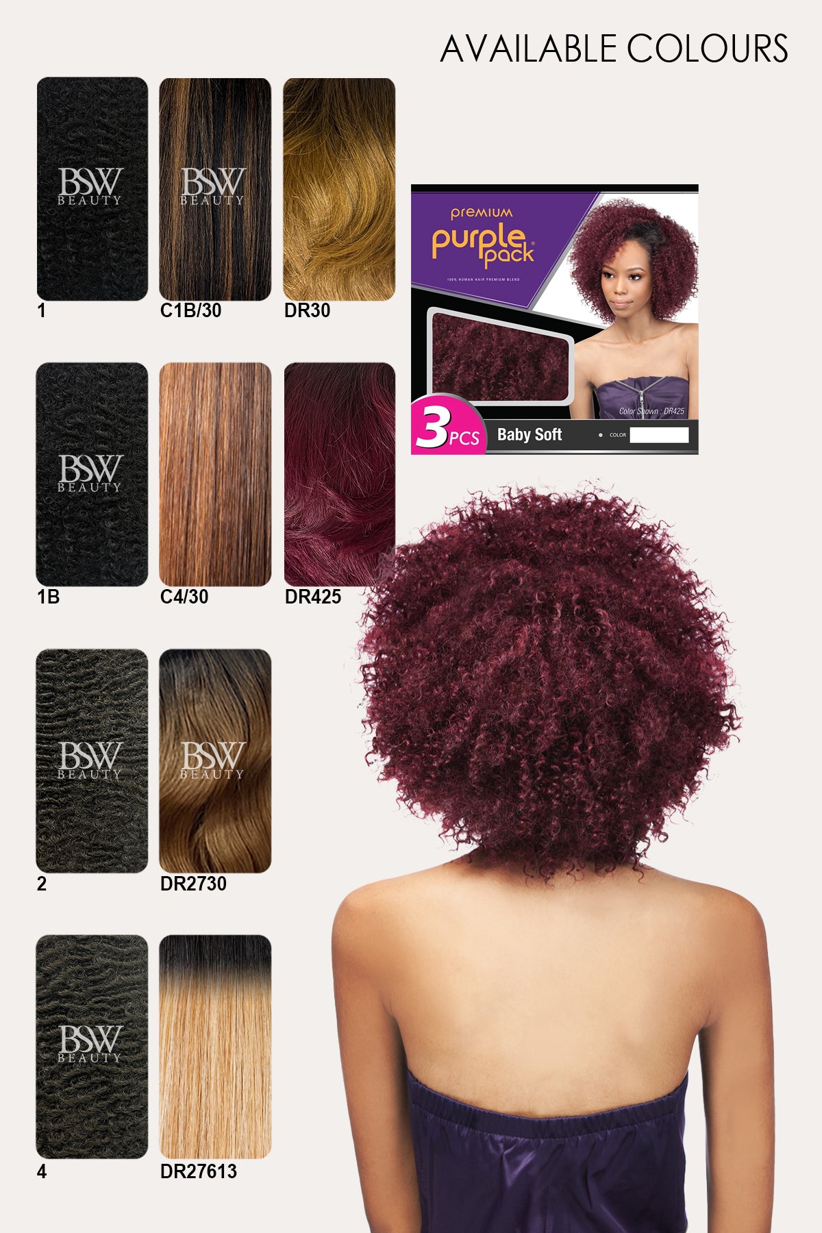 OUTRE PURPLE PACK 3PCS - BABY SOFT - BSW BEAUTY CANADA