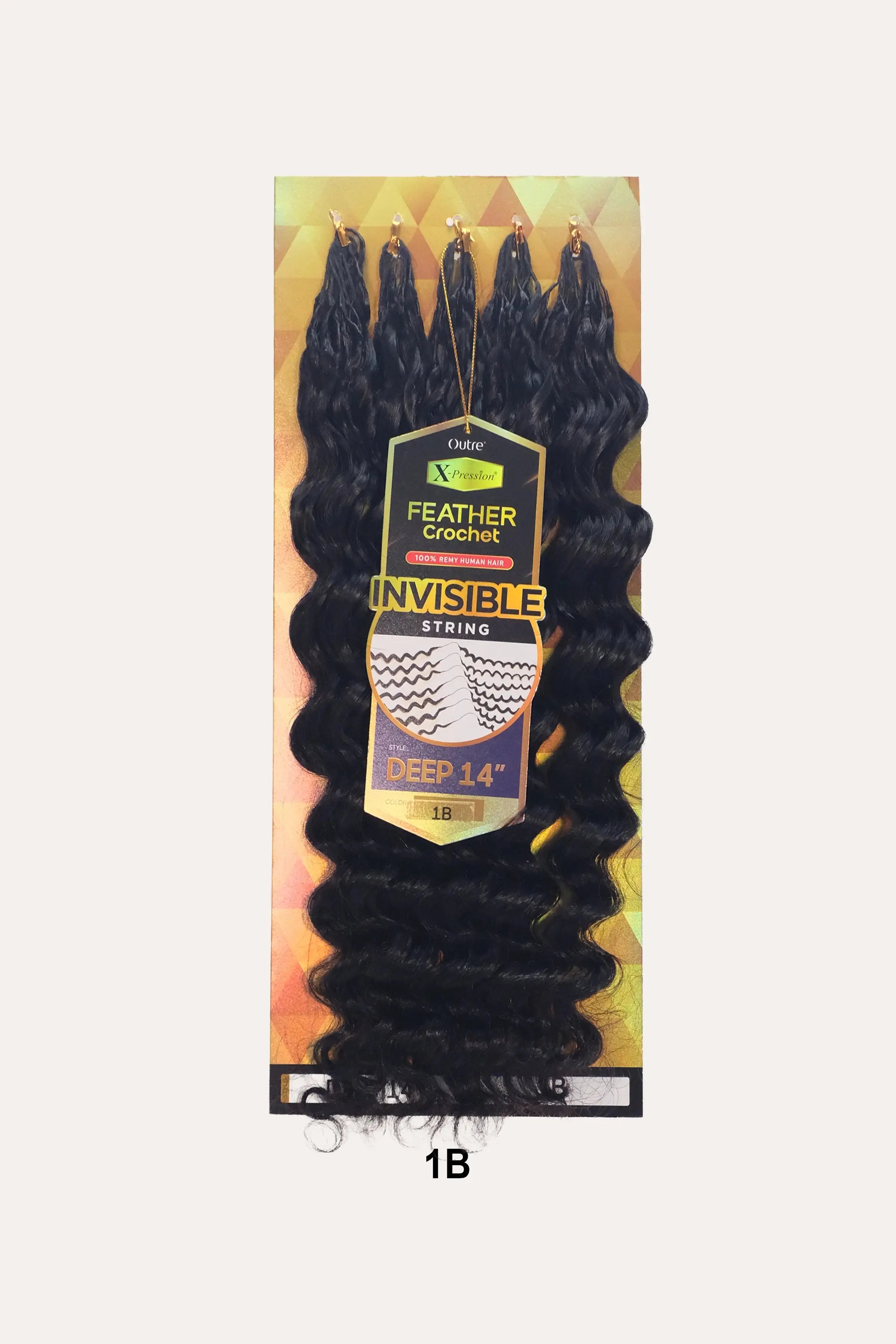 OUTRE X-PRESSION HUMAN HAIR FEATHER CROCHET - DEEP 14"