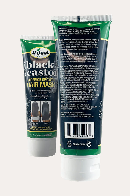 DIFEEL SUPERIOR GROWTH HAIR MASK JAMAICAN BLACK CASTOR OIL 8oz - BSW BEAUTY CANADA