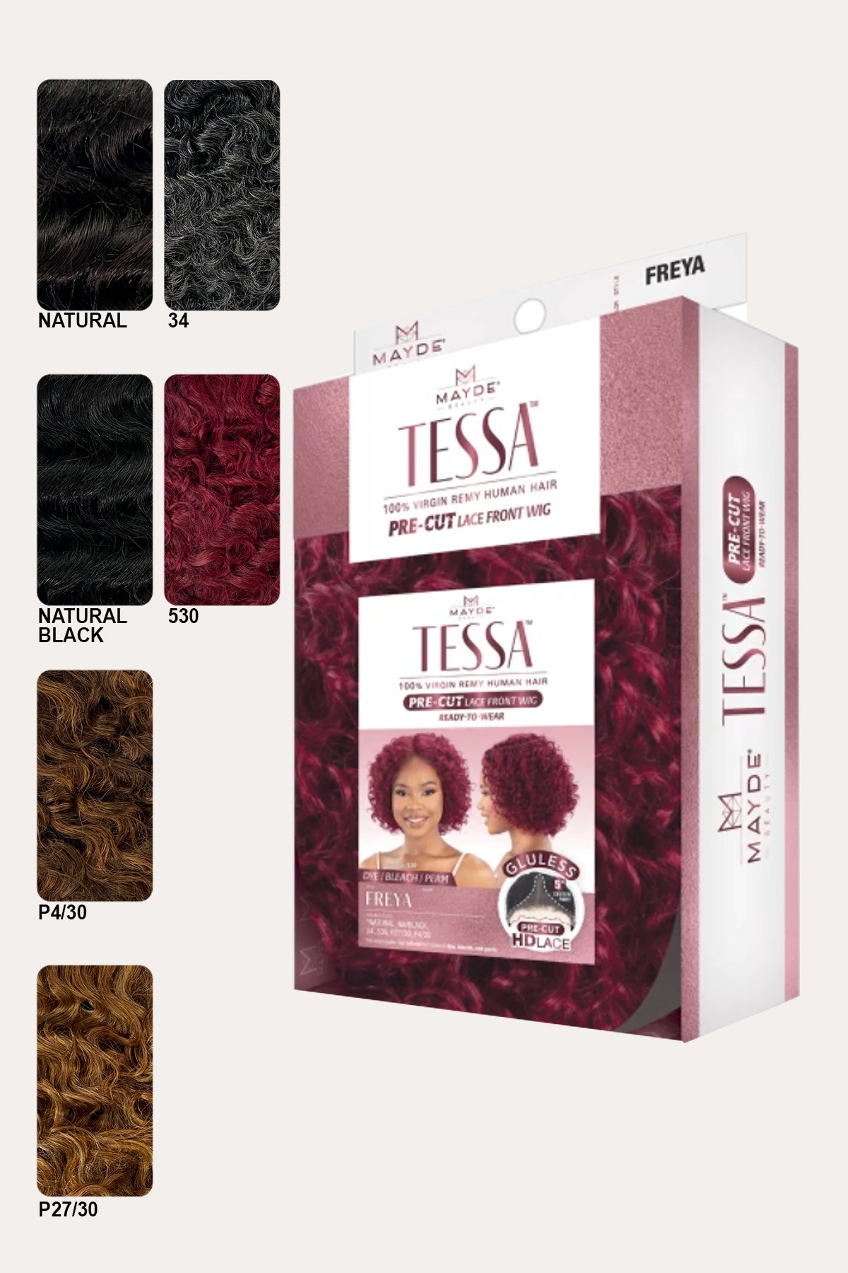 MAYDE TESSA 100% HUMAN HAIR LACE FRONT WIG - FREYA - BSW BEAUTY CANADA