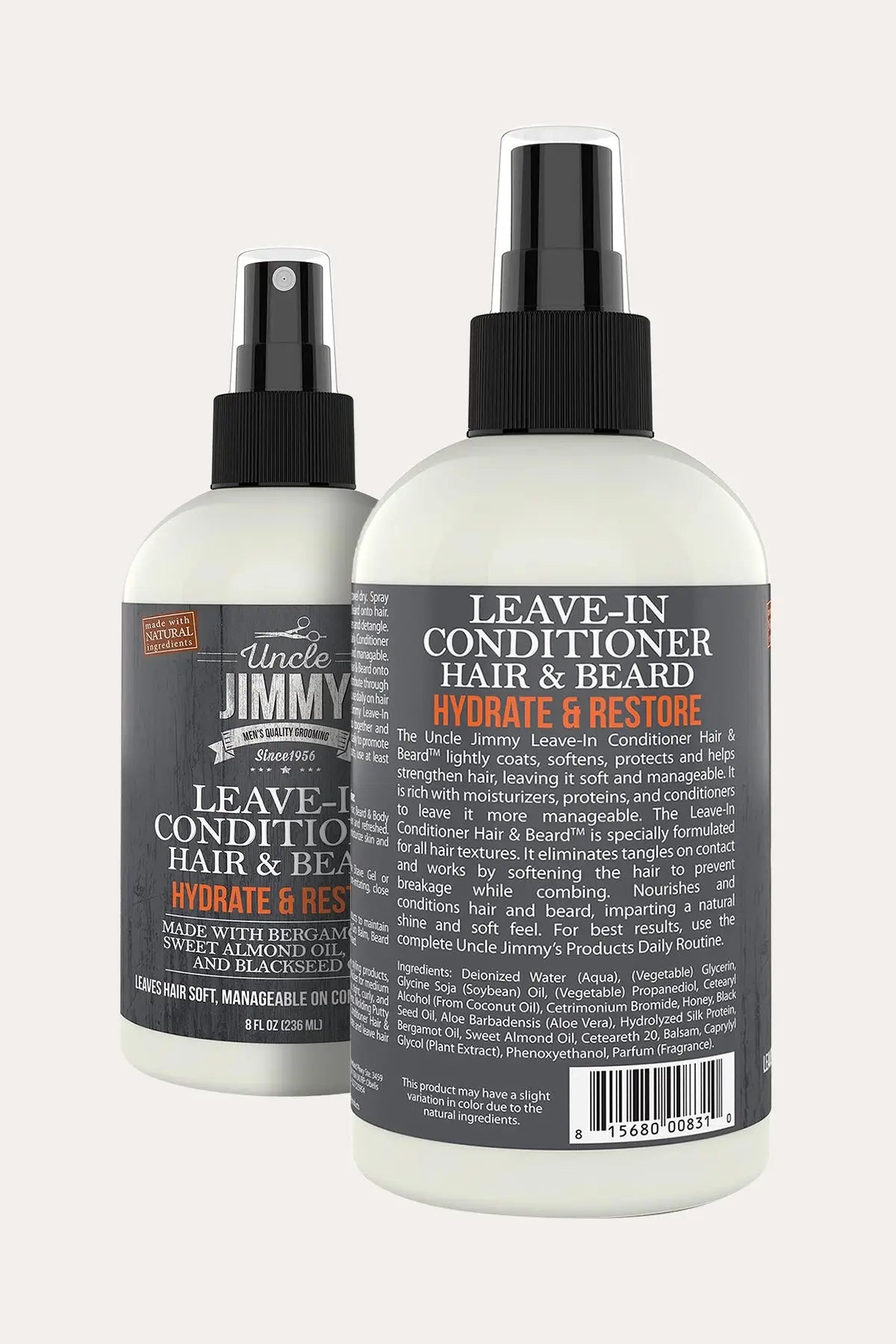 UNCLE JIMMY HAIR & BEARD LEAVE-IN CONDITIONER 8oz - BSW BEAUTY CANADA