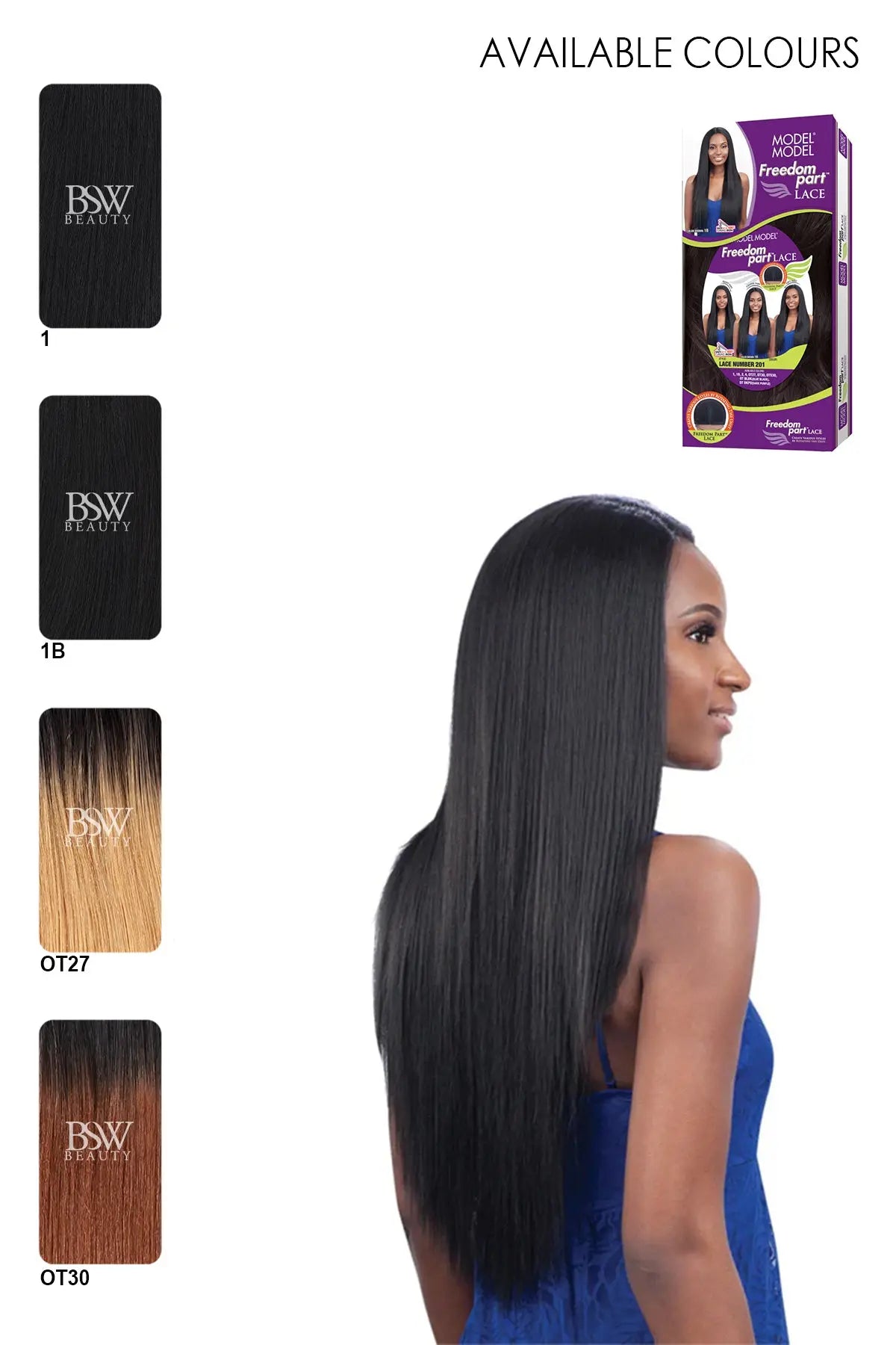 MODEL MODEL FREEDOM PART LACE NUMBER 201 - BSW BEAUTY CANADA